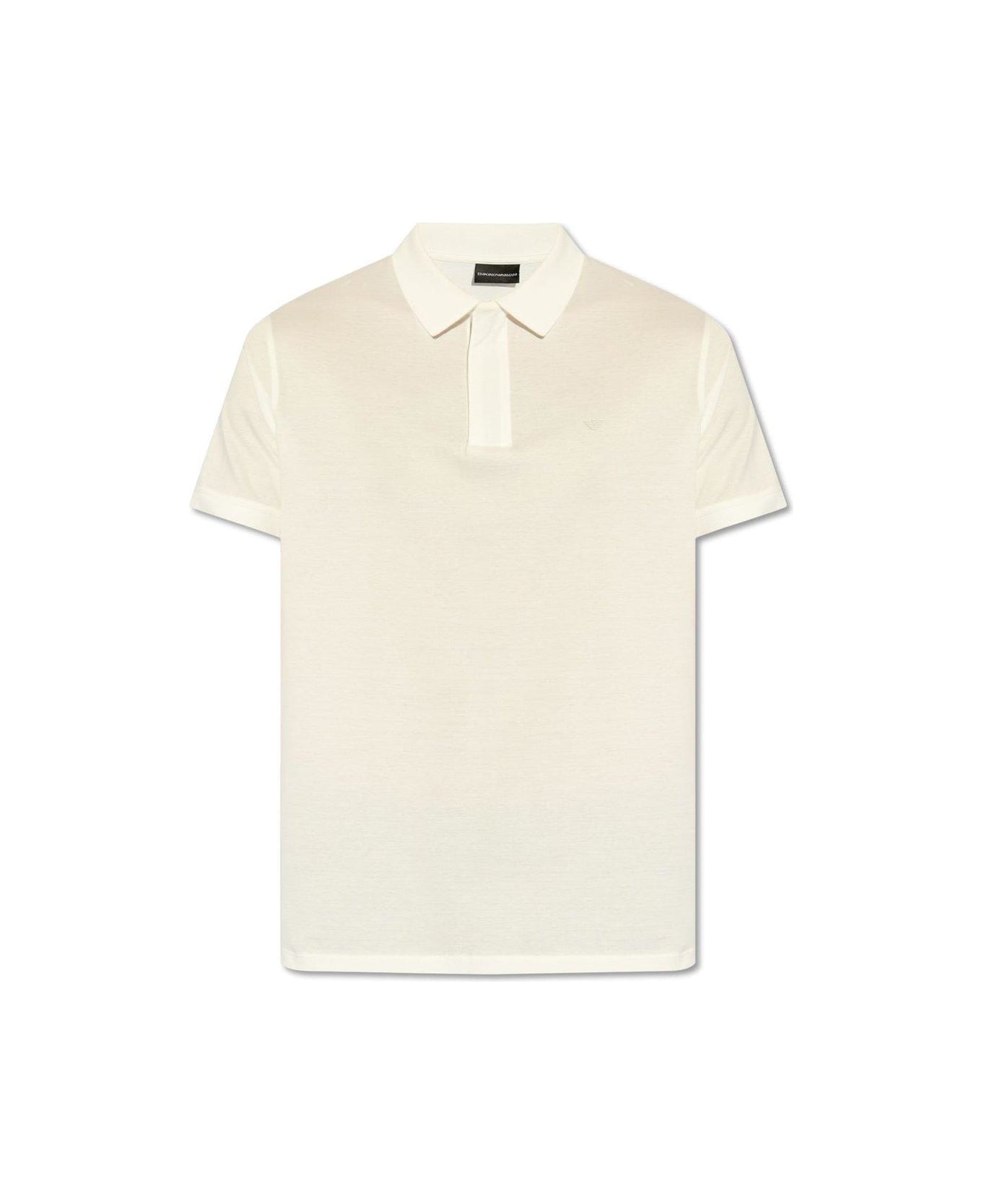 Emporio Armani Cotton Polo Shirt With Logo