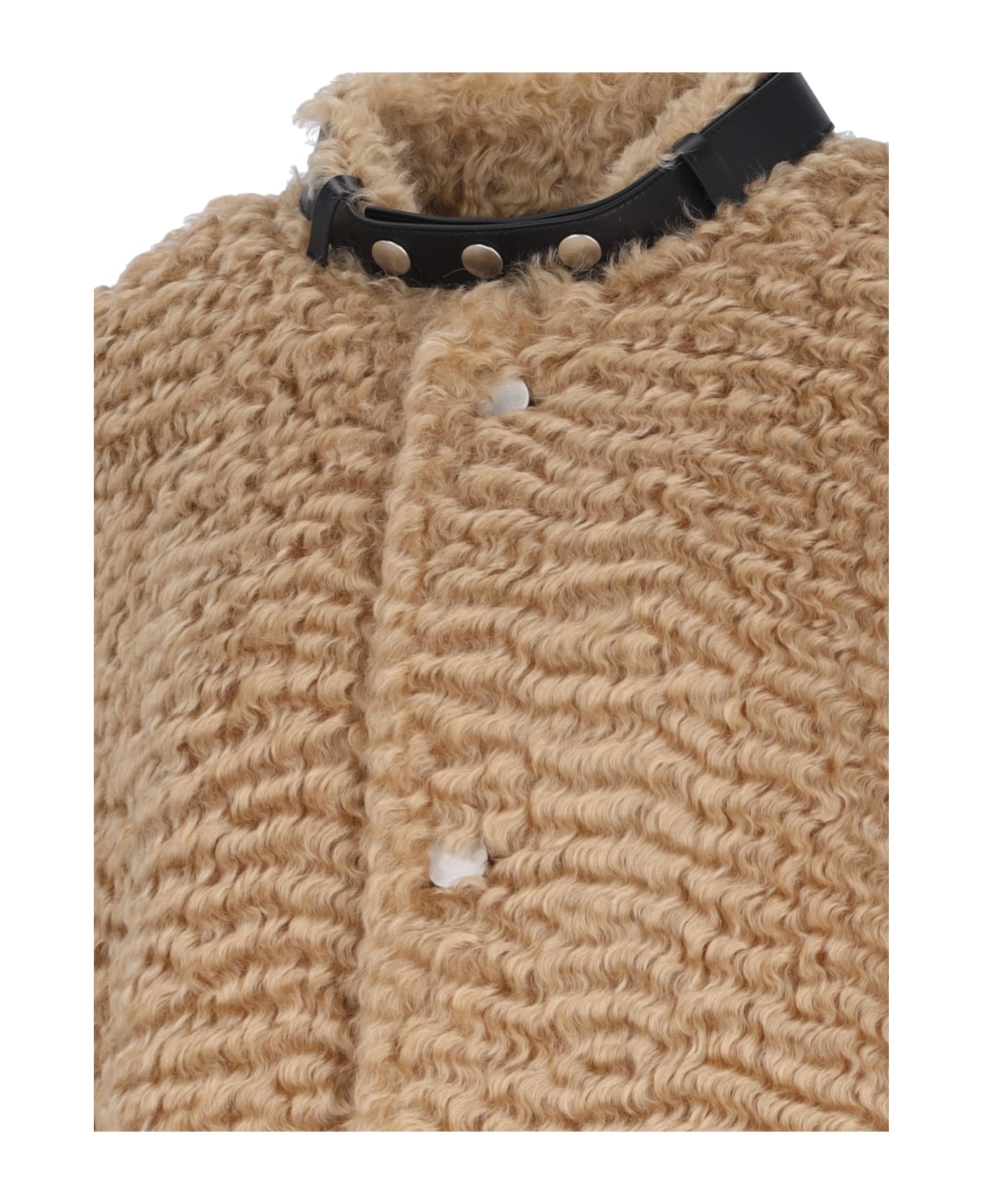 Jil Sander Single-breasted Midi Coat - Beige