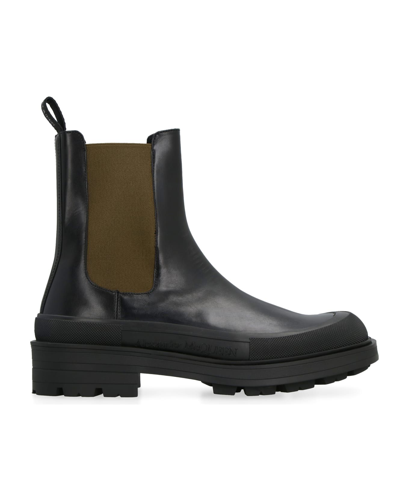 Alexander McQueen Leather Chelsea-boots - black