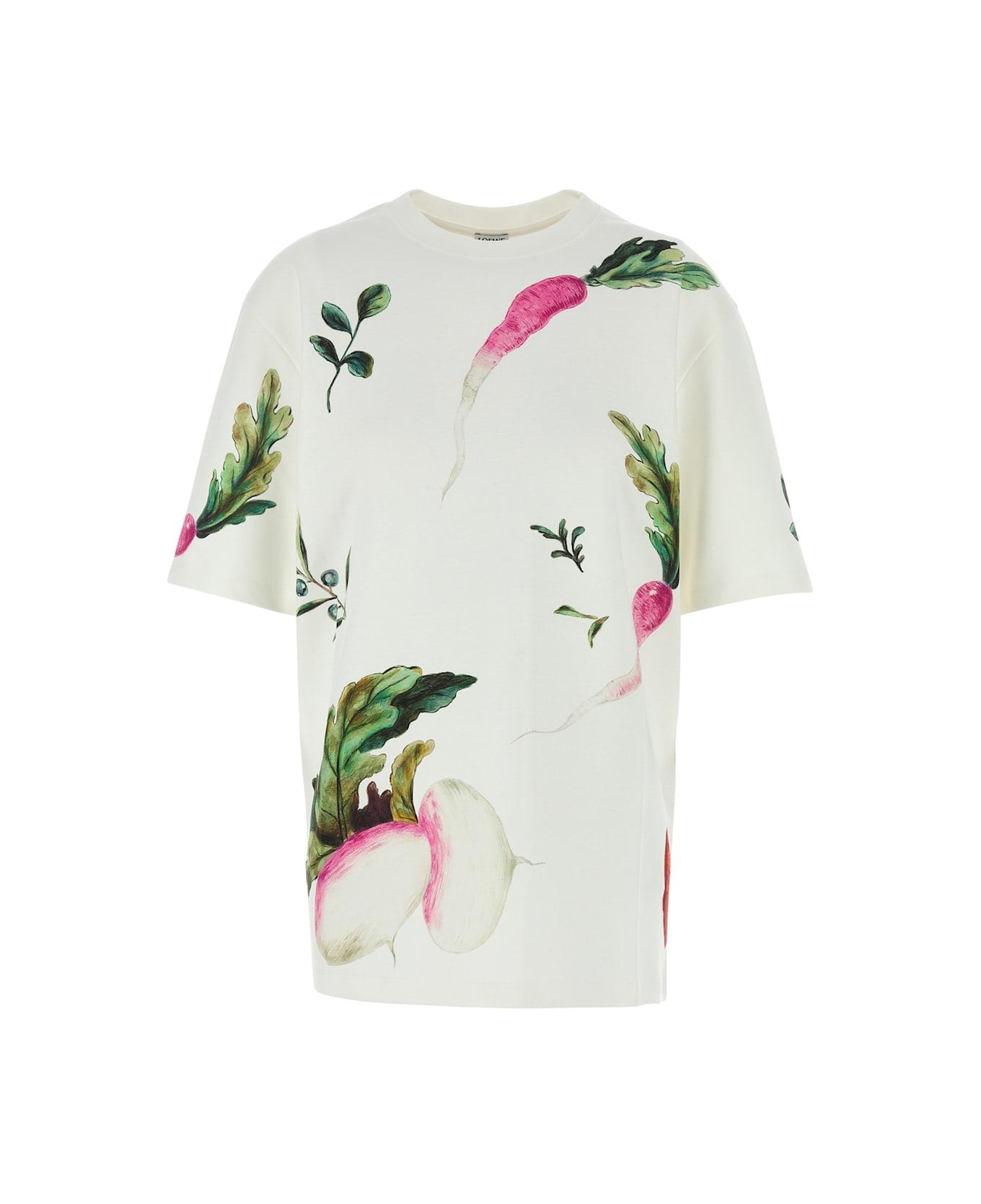 Loewe Oversized Fit T-shirt - WHITEMULTICOLOR