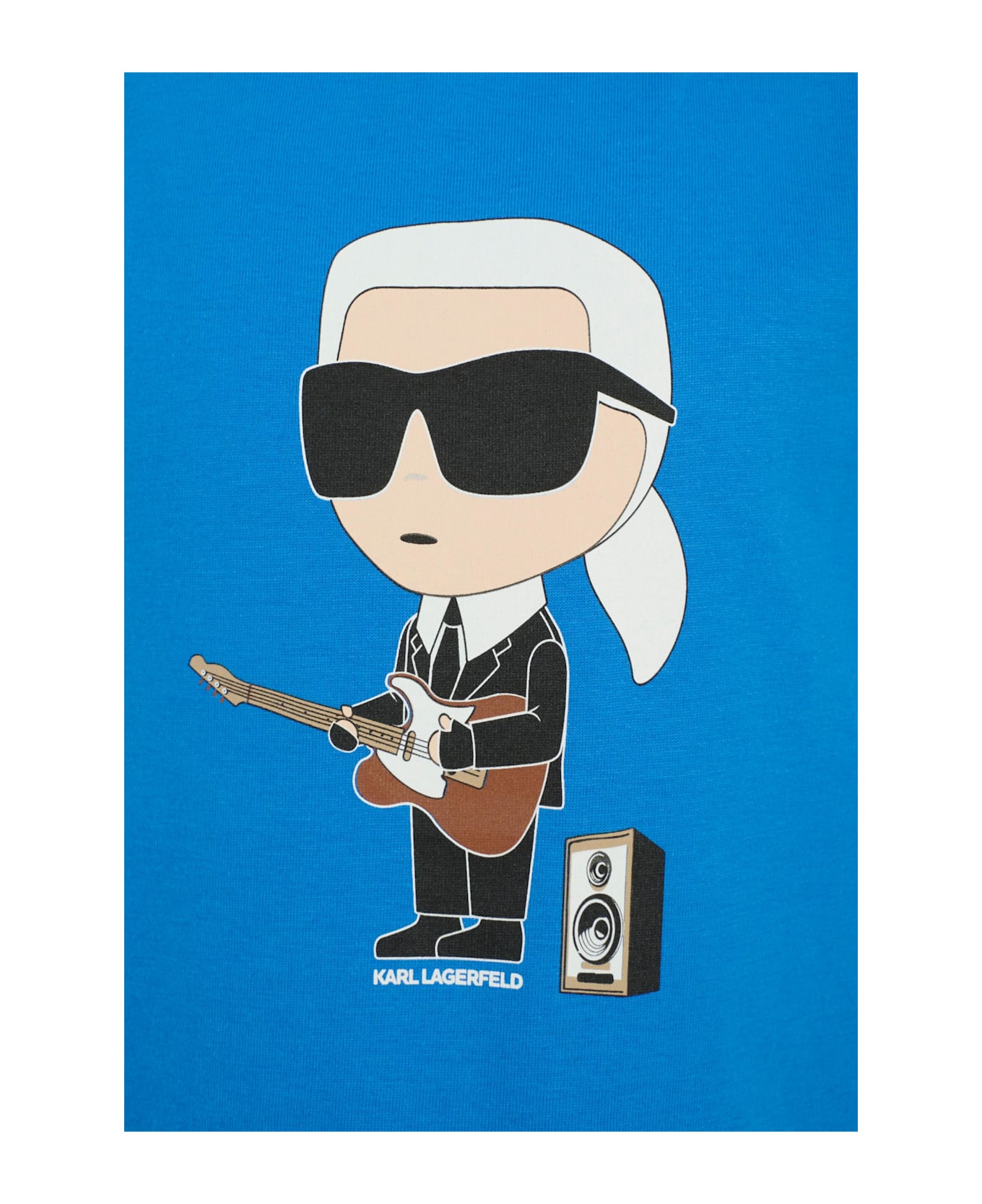Karl Lagerfeld Kids Blue T-shirt For Boy With Karl Lagerfeld - Blue