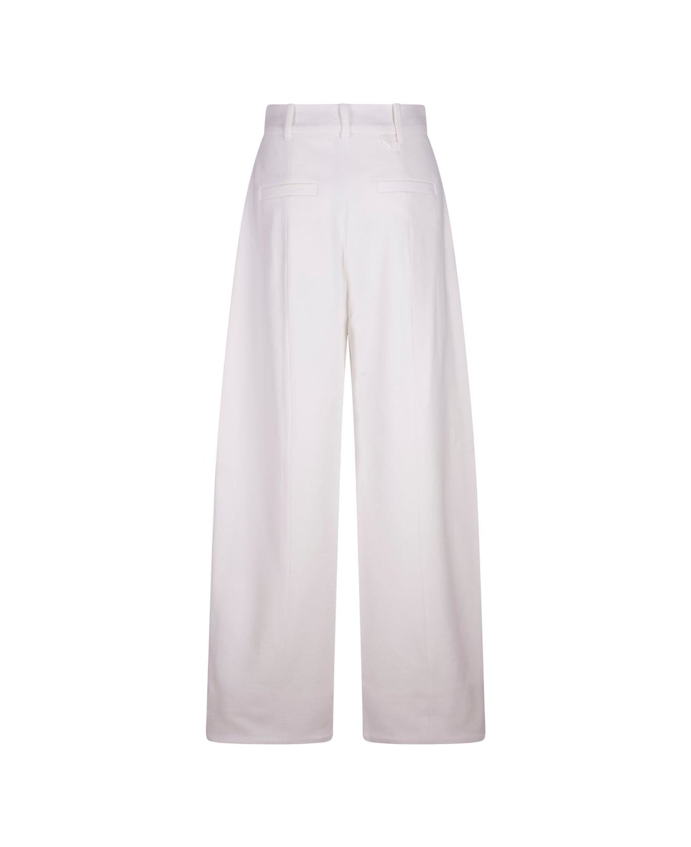 Jacquemus Wide-leg Trousers - WHITE