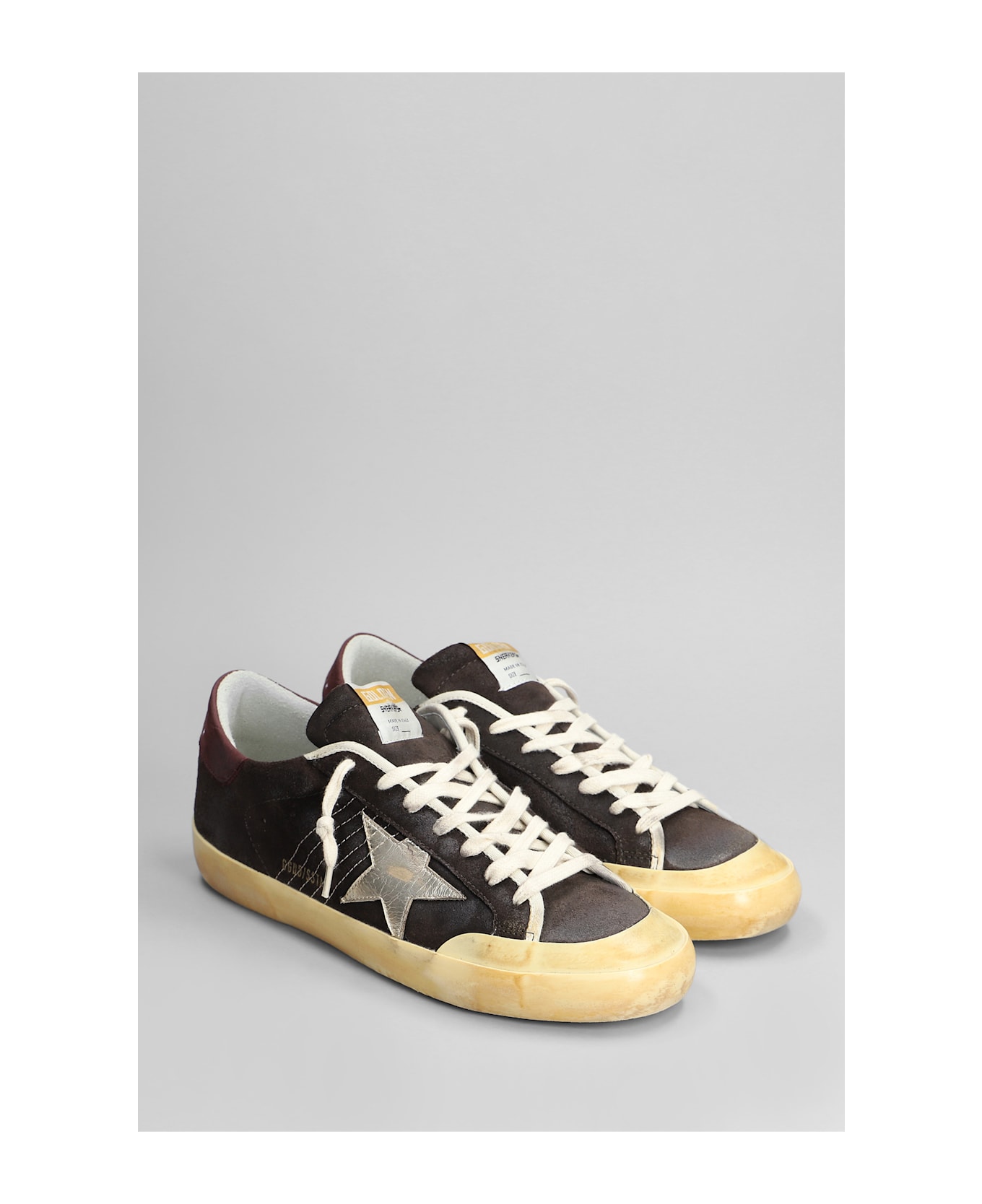 Golden Goose Superstar Sneakers In Dark Brown Nubuck - dark brown