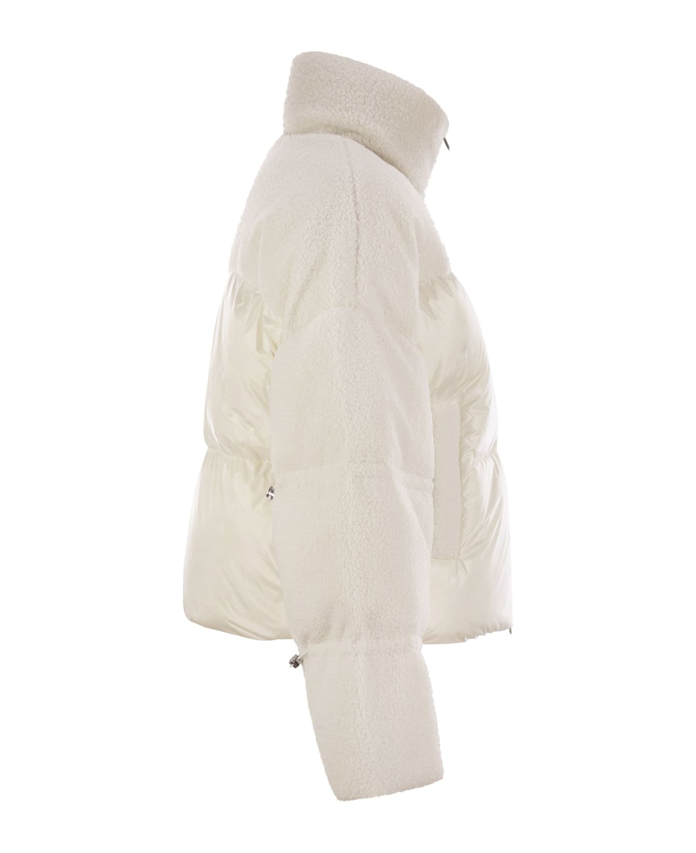 Moose Knuckles Agate Puffer - Short Down Jacket - Milk