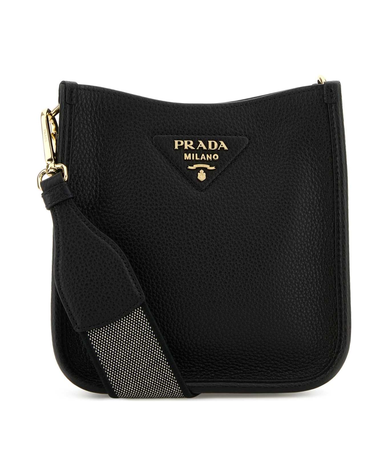 Prada Black Leather Crossbody Bag - NERO1