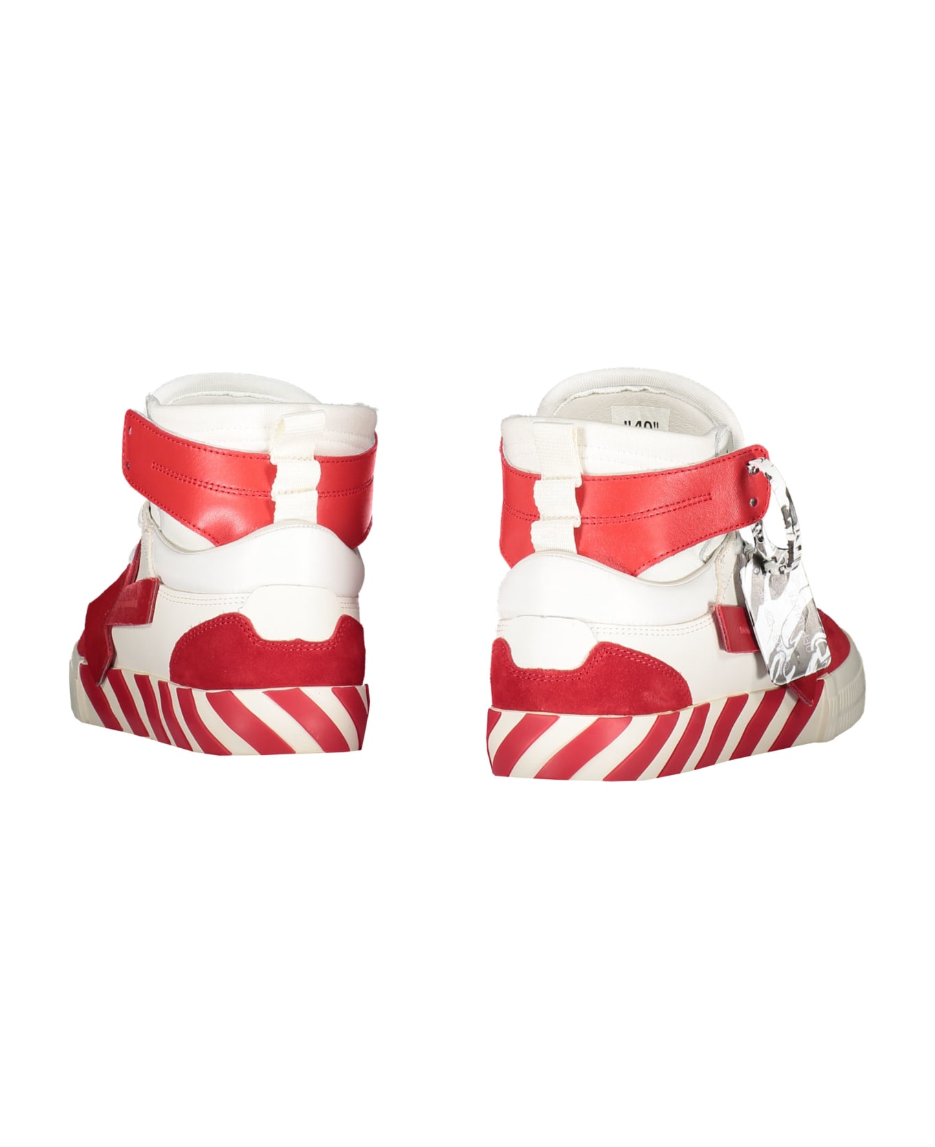 Off-White Vulcanized High-top Sneakers - red