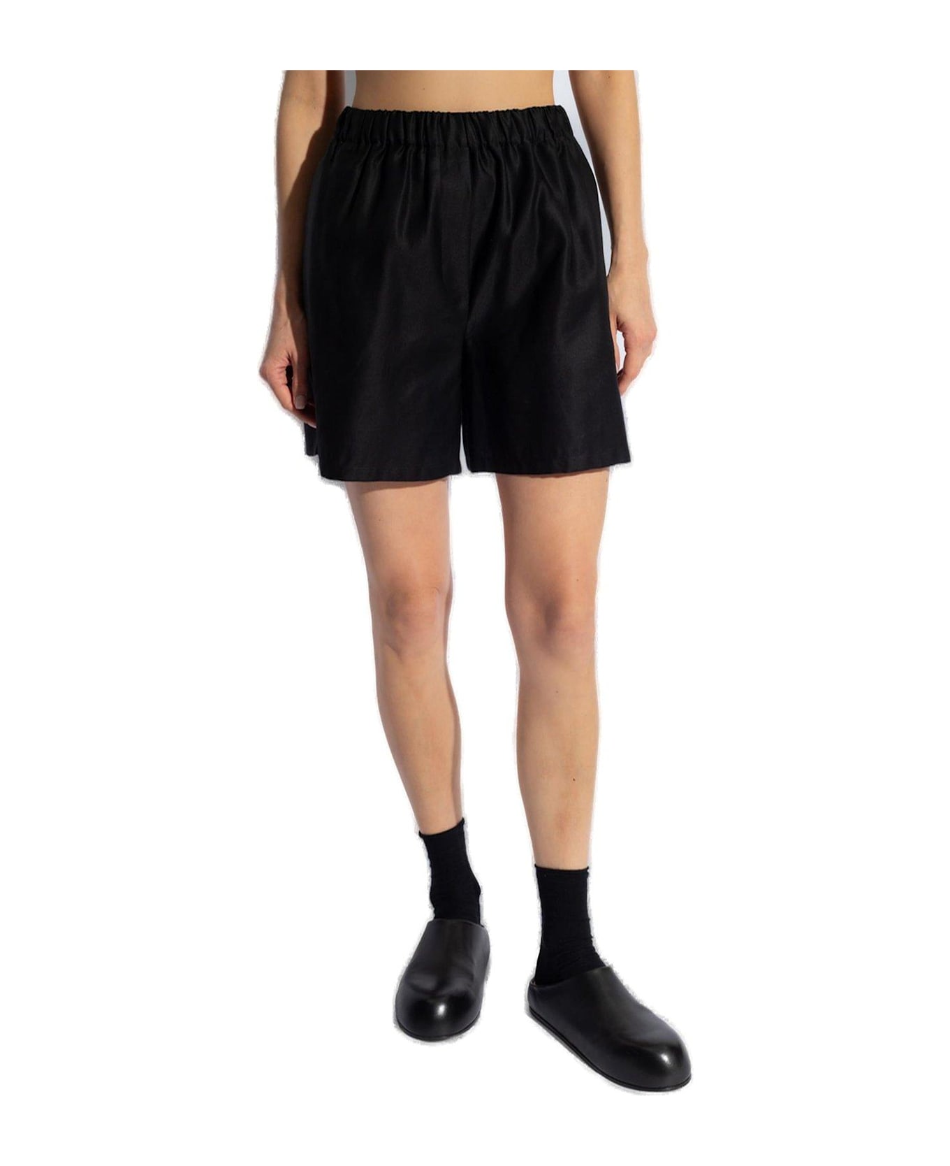 Max Mara Piadena High Waist Shorts - Beige