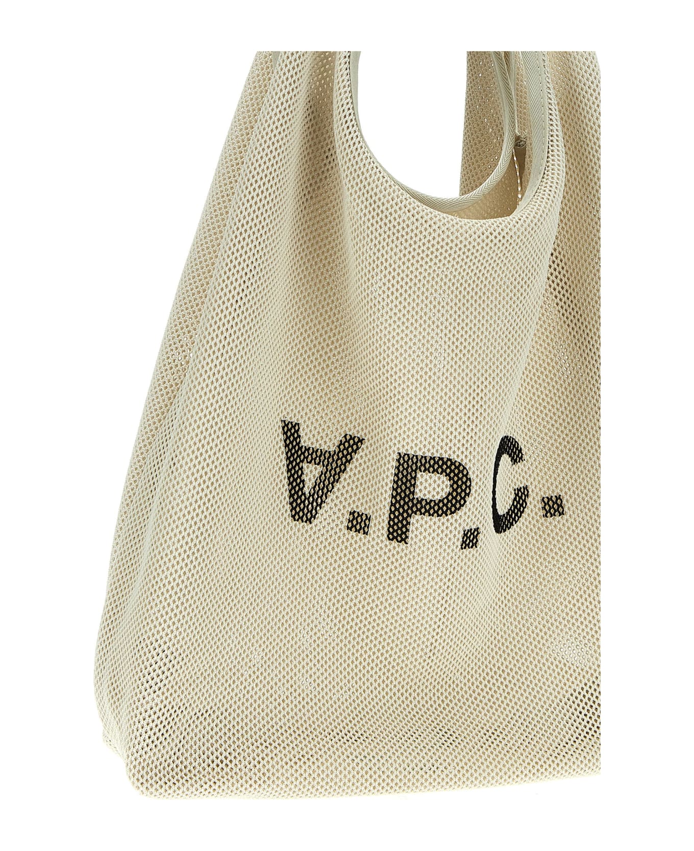 A.P.C. Logo-printed Shopping Tote Bag - White トートバッグ