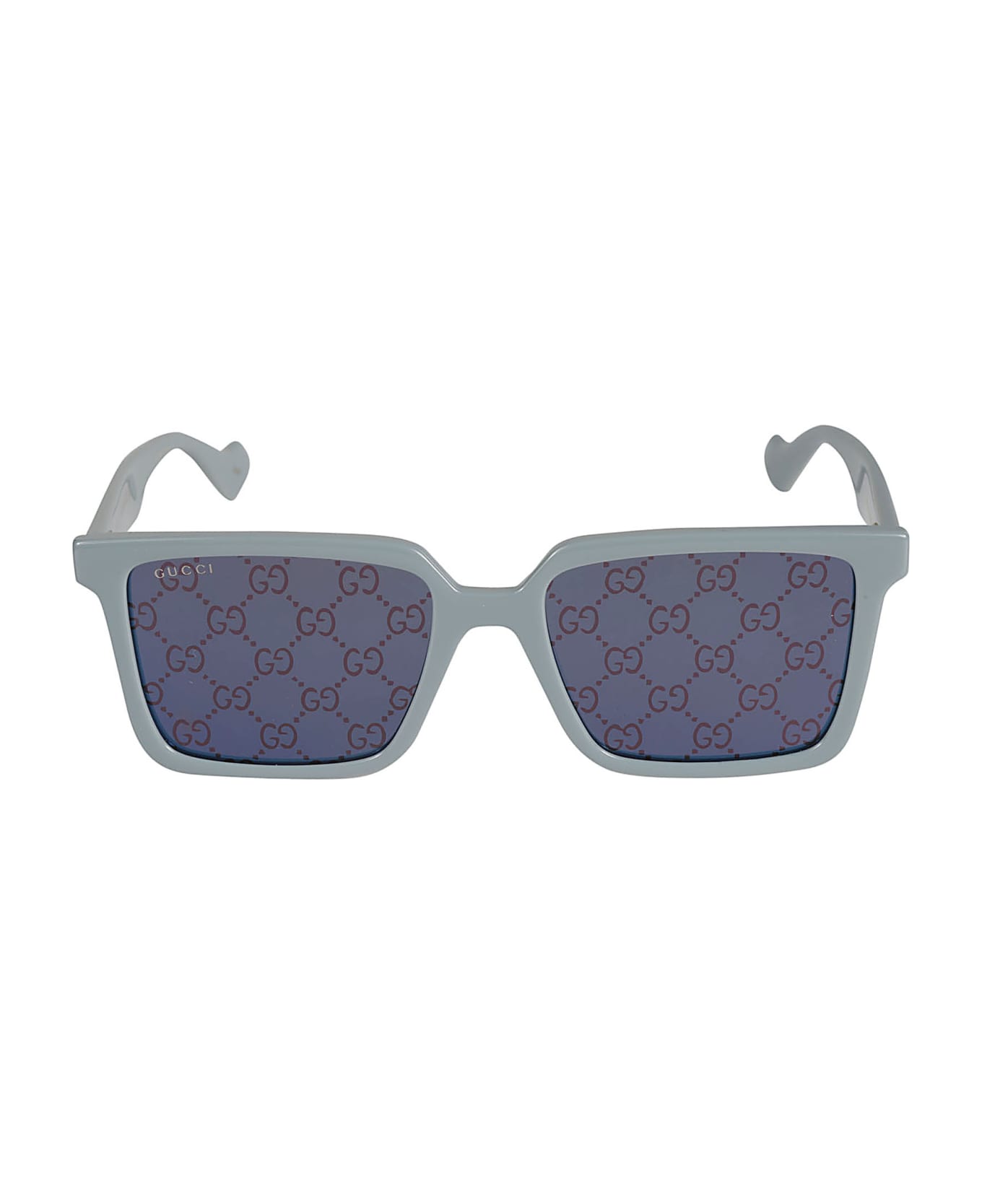 Gucci Eyewear Wayfarer Logo Monogram Sunglasses - Light Blue