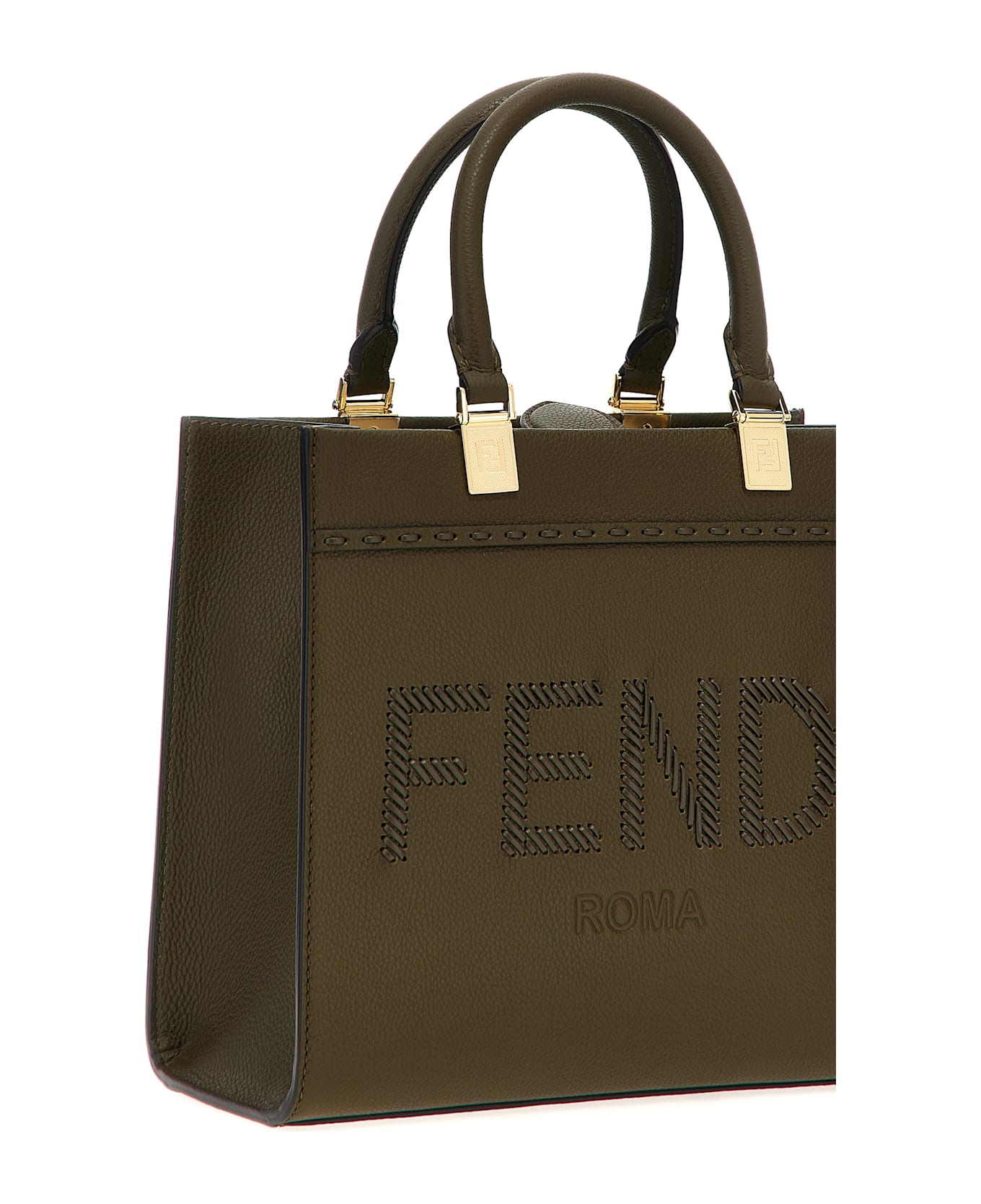 Fendi 'fendi Sunshine Small' Handbag - Green