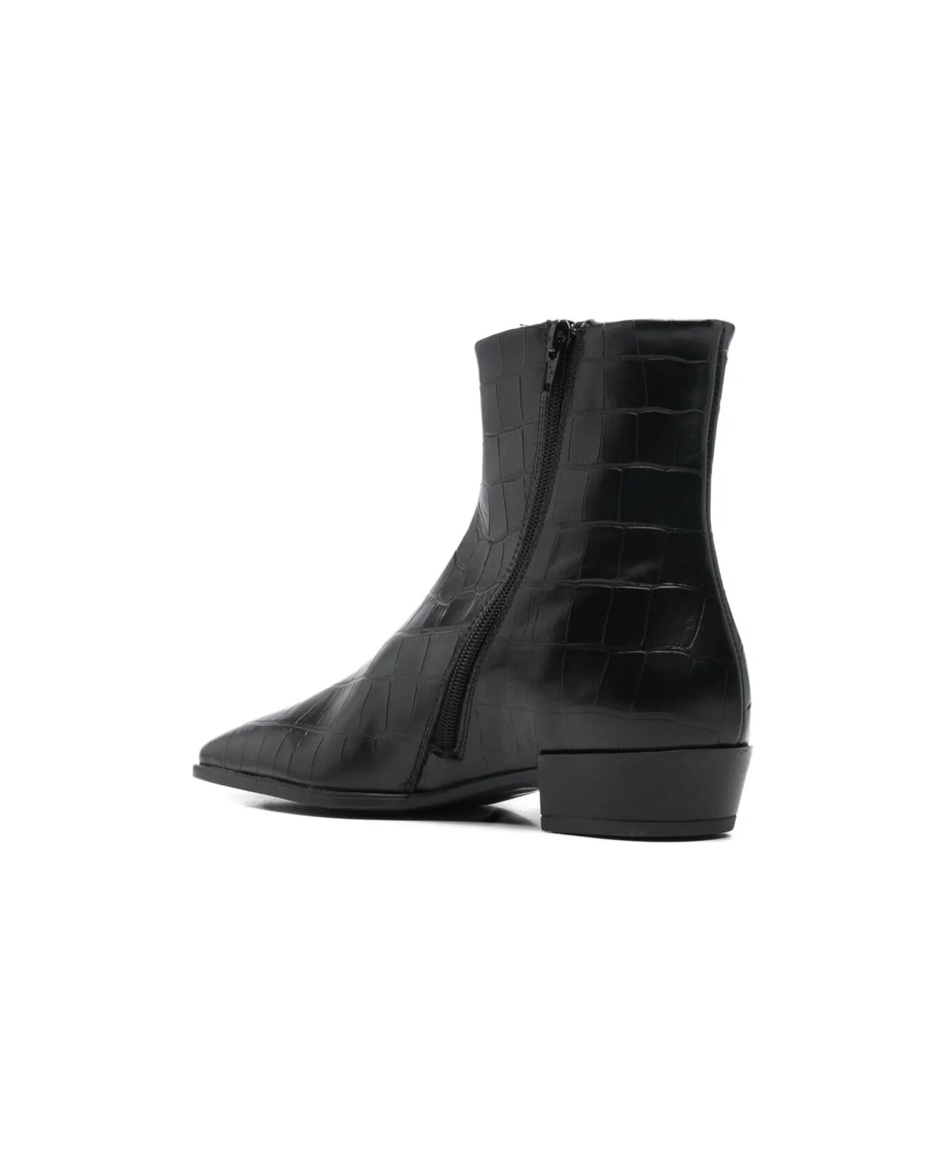 Copenhagen Croco Mid Boot - Blk Black