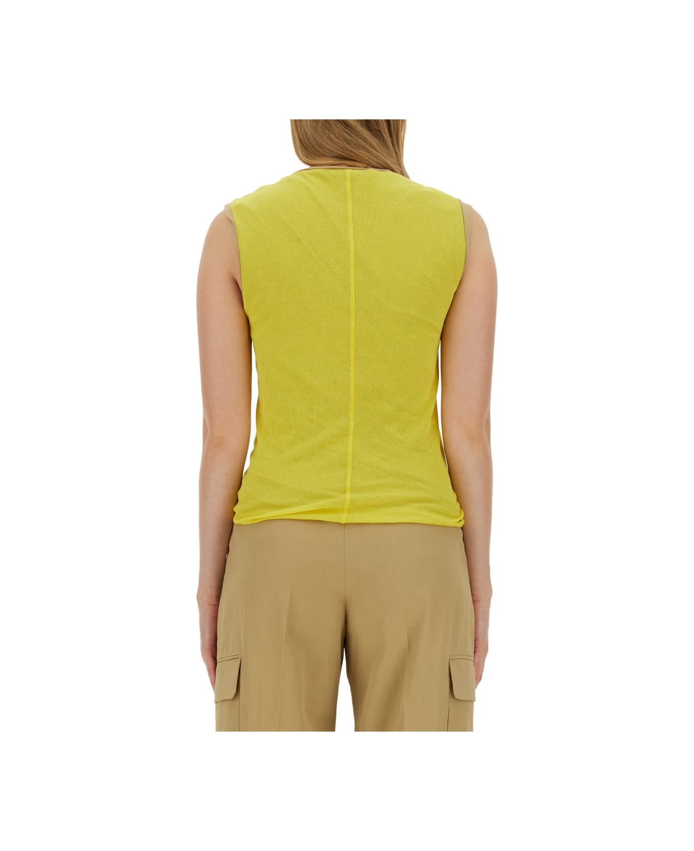 SportMax Top 'eolo' - YELLOW タンクトップ