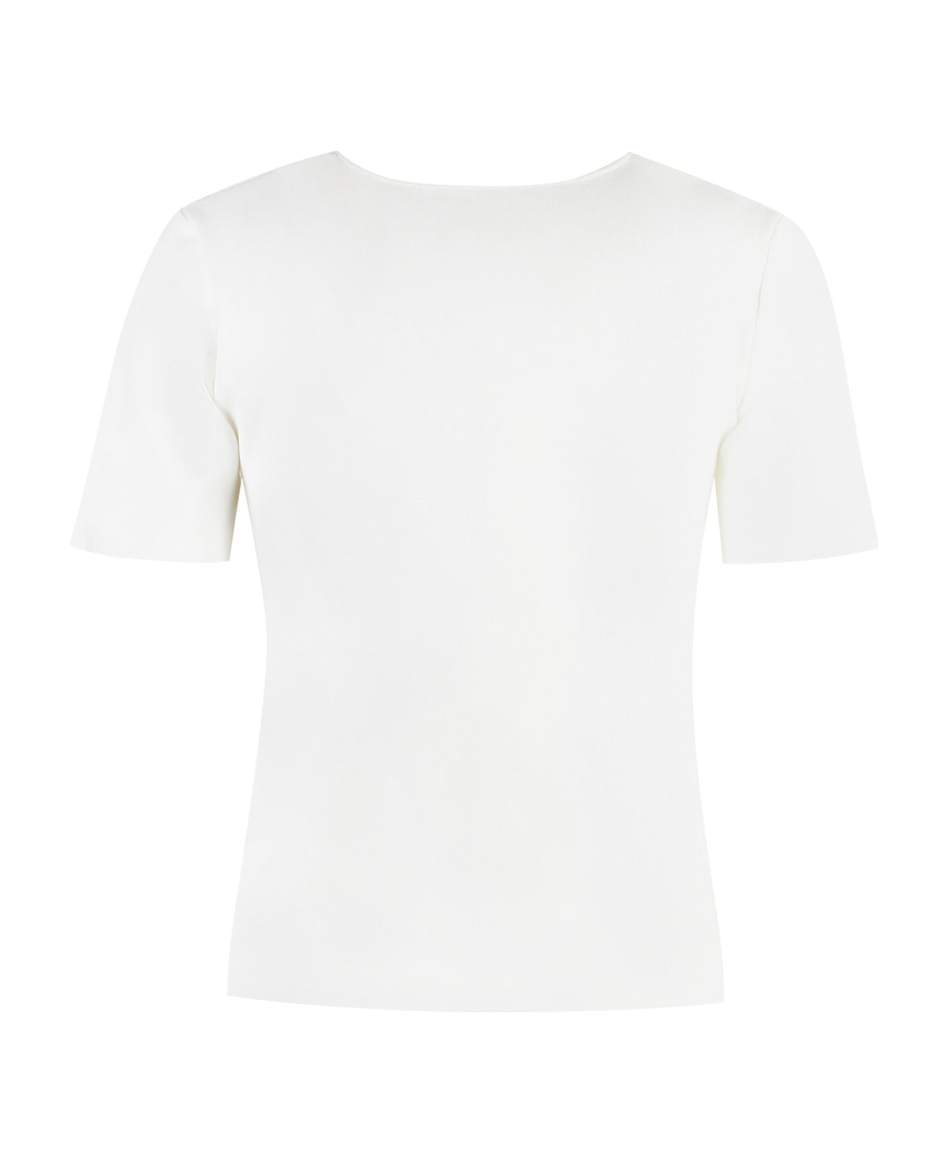Parosh Knitted T-shirt - White Tシャツ
