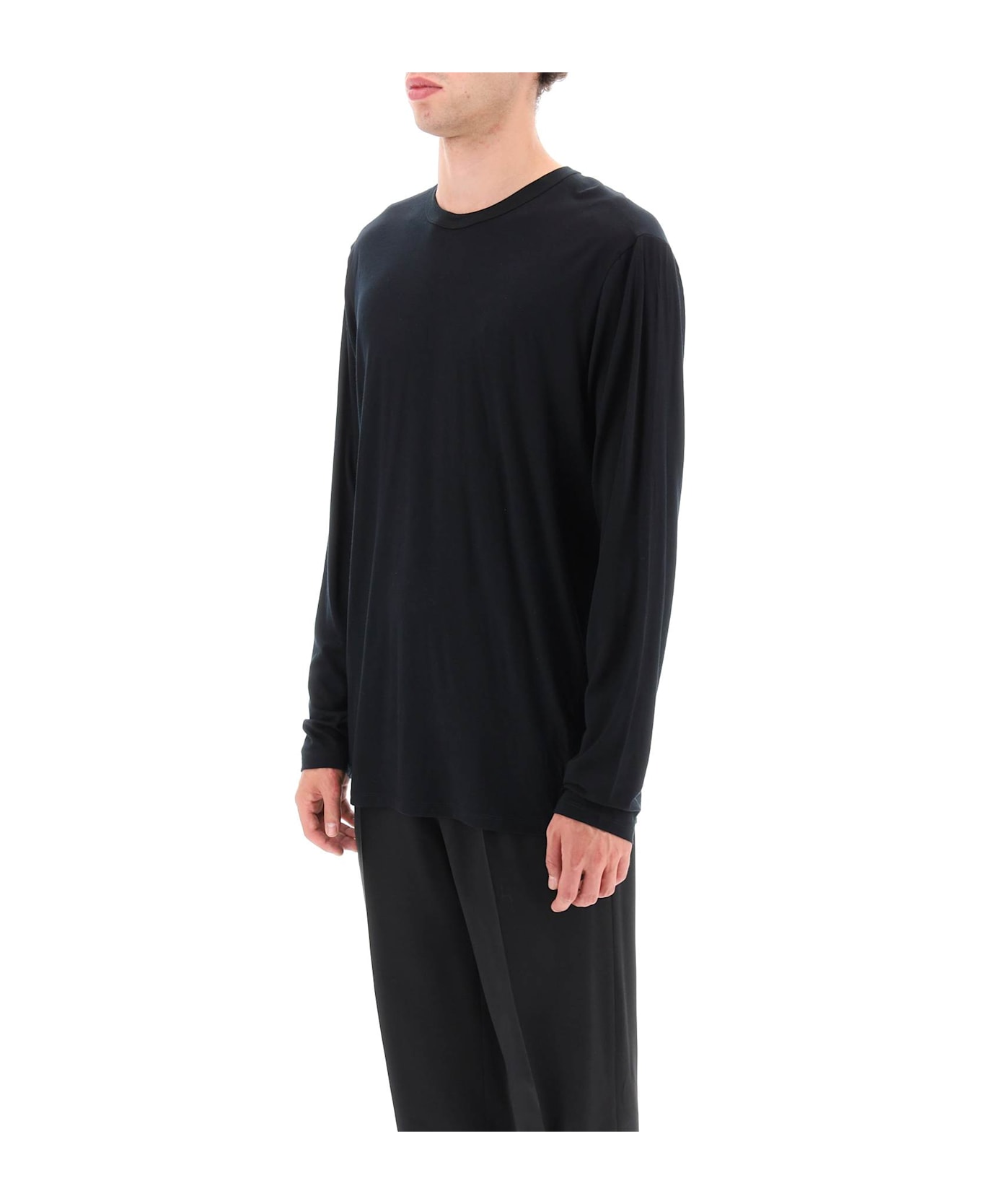 Arc
teryx Veilance Wool Jersey Long Sleeve T-shirt - BLACK