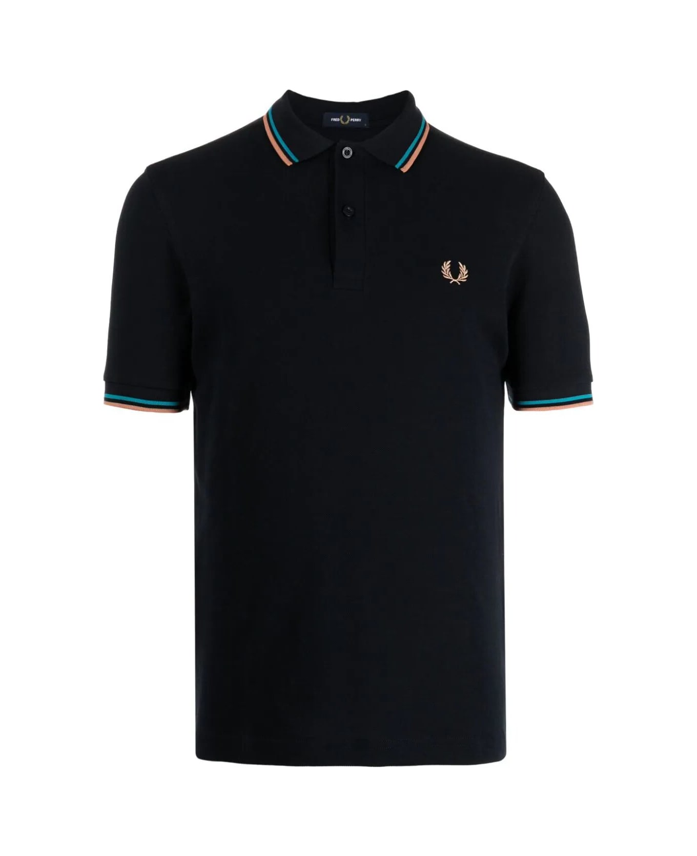 Fred Perry Fp Twin Tipped Shirt - Navy Cybl Lgrust