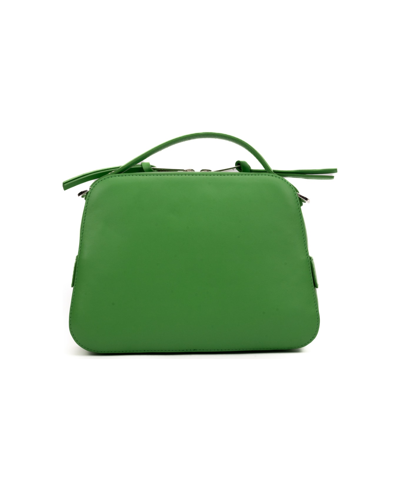 Orciani Mini Cheri Vanity Bag In Leather - Verde