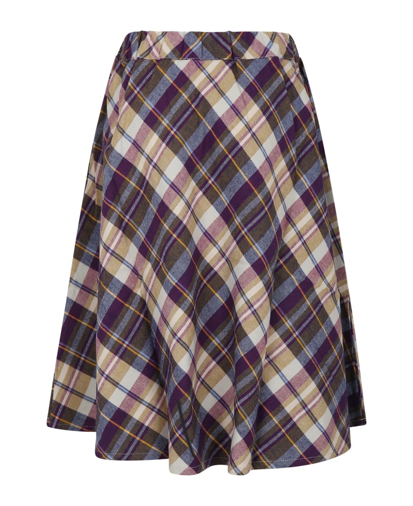 The New Society Casual Multicolor Tartan Skirt For Girl - Multicolor