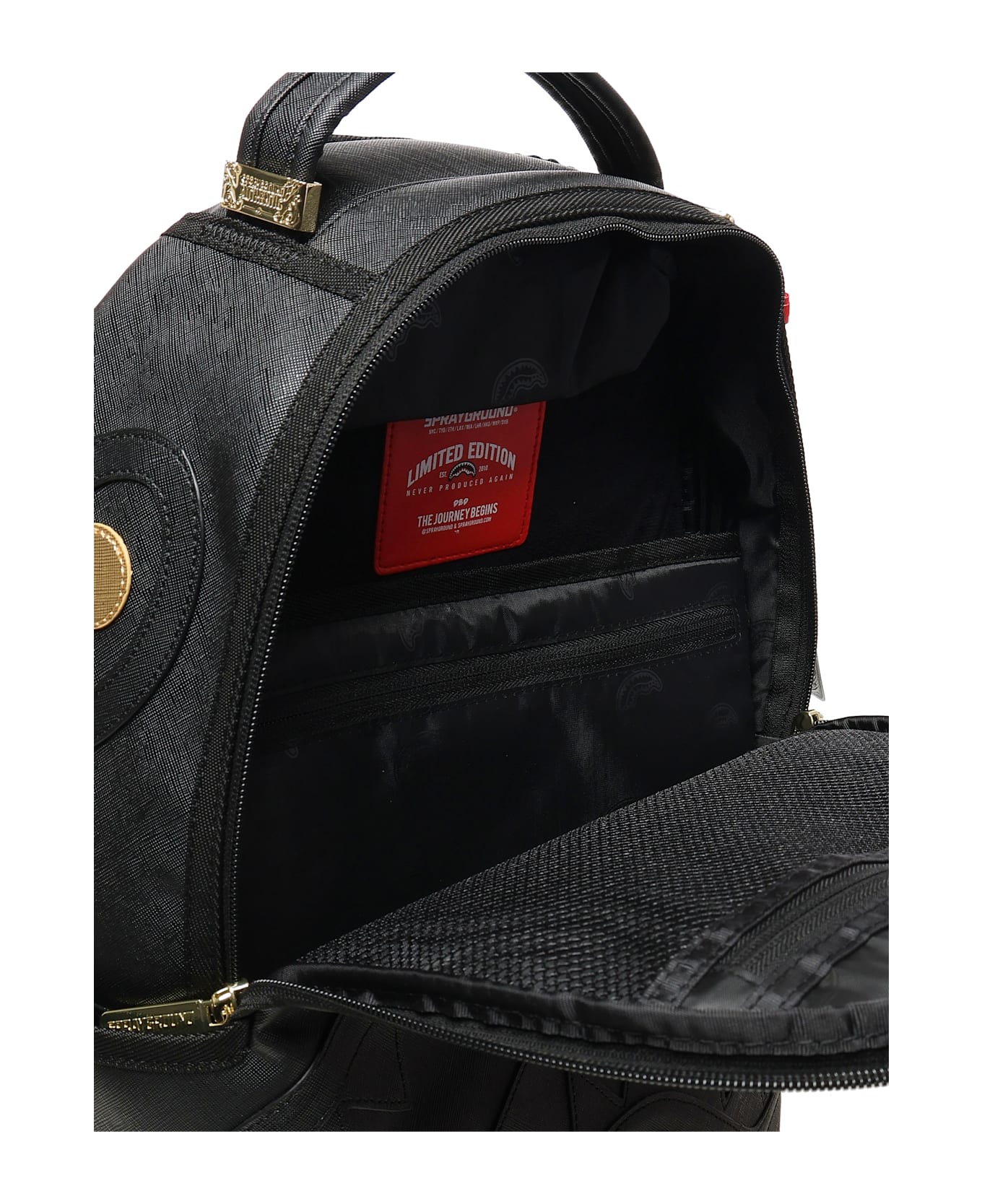 Sprayground Italy Racing Stripes Backpack - Black