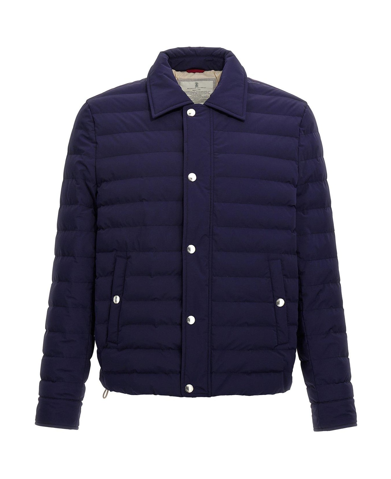 Brunello Cucinelli Padded Shirt Jacket - Blue