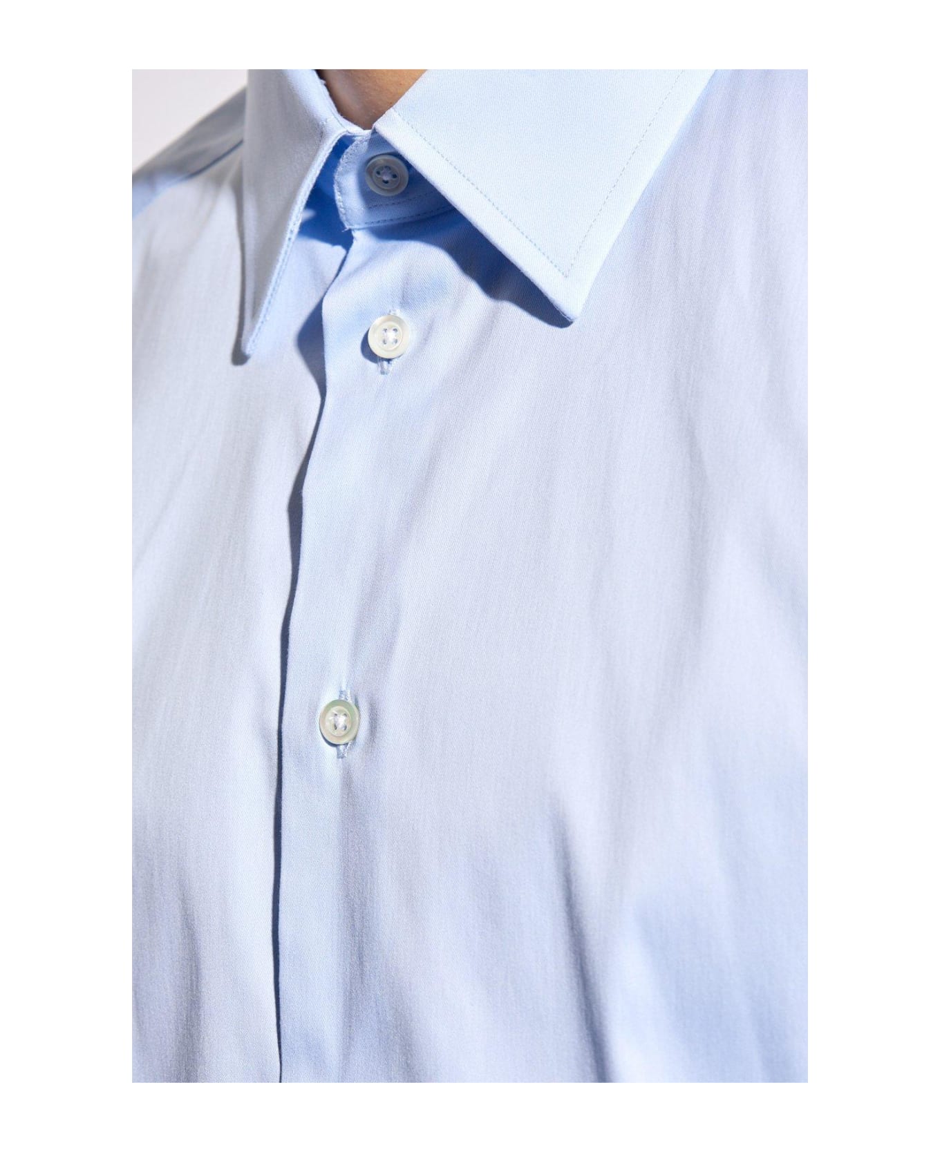 Emporio Armani Cotton Shirt - Azzurro