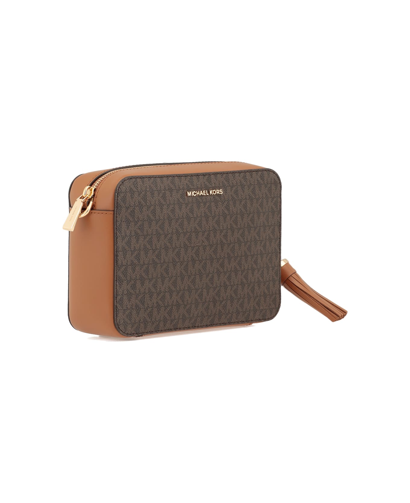 Michael Kors Leather Crossbody Bag - Brown