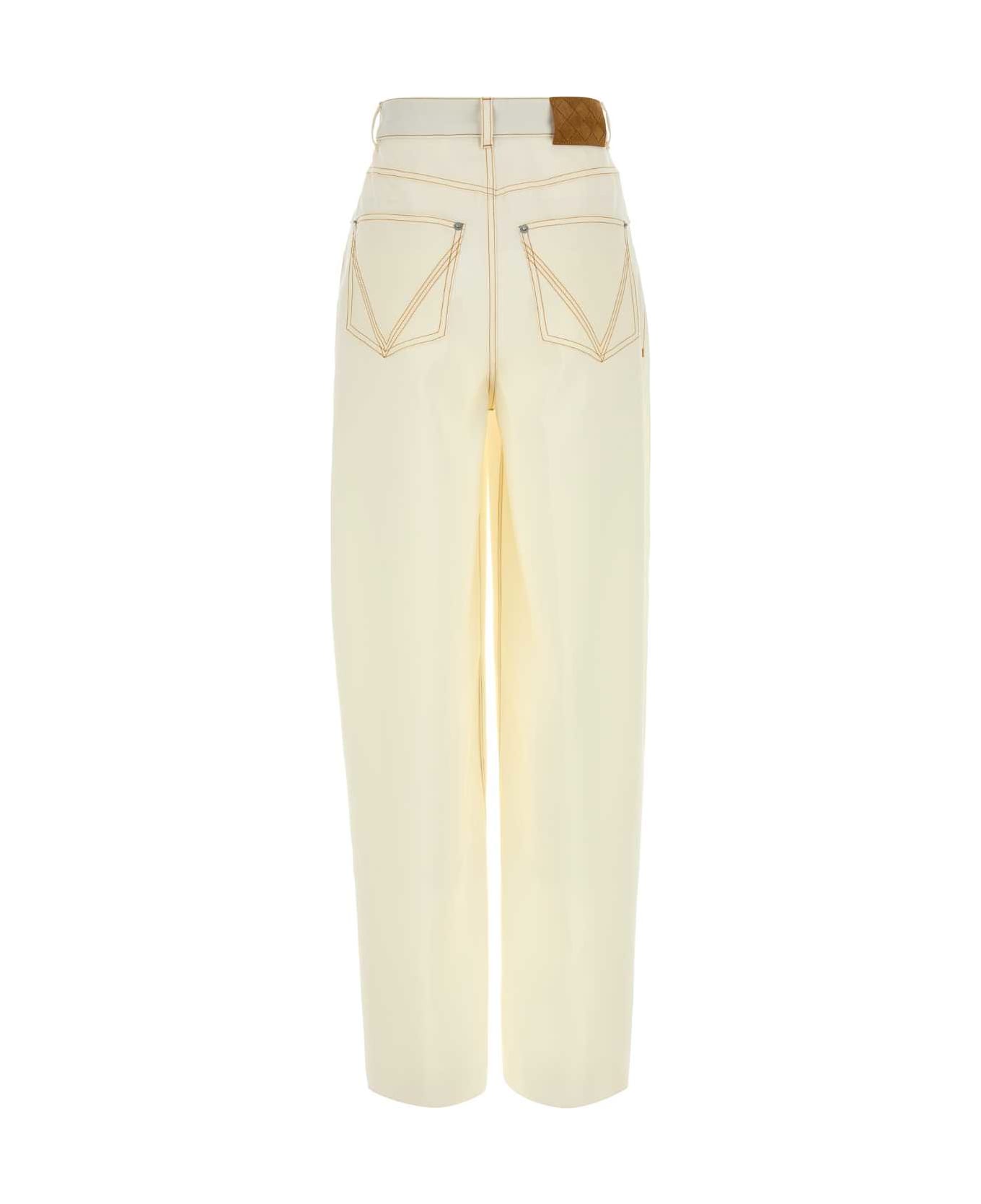 Bottega Veneta White Wool Pant - DOVE
