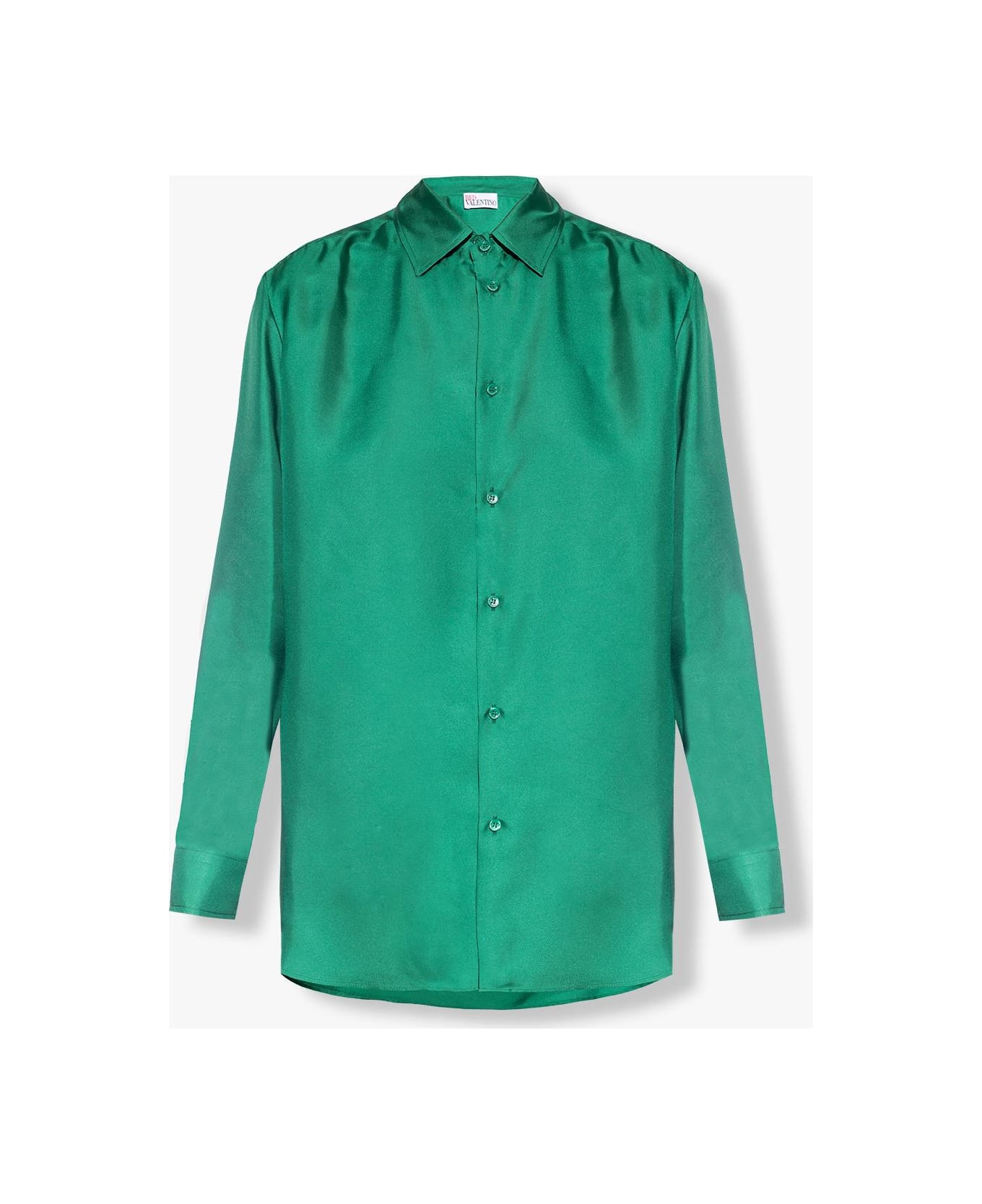 RED negro Valentino Silk Shirt - Verde