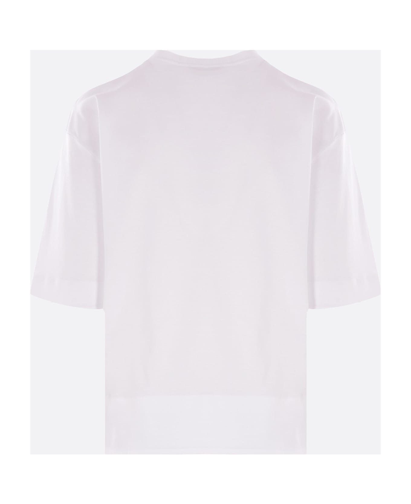 Max Mara Estella T-shirt In Cotton - WHITE