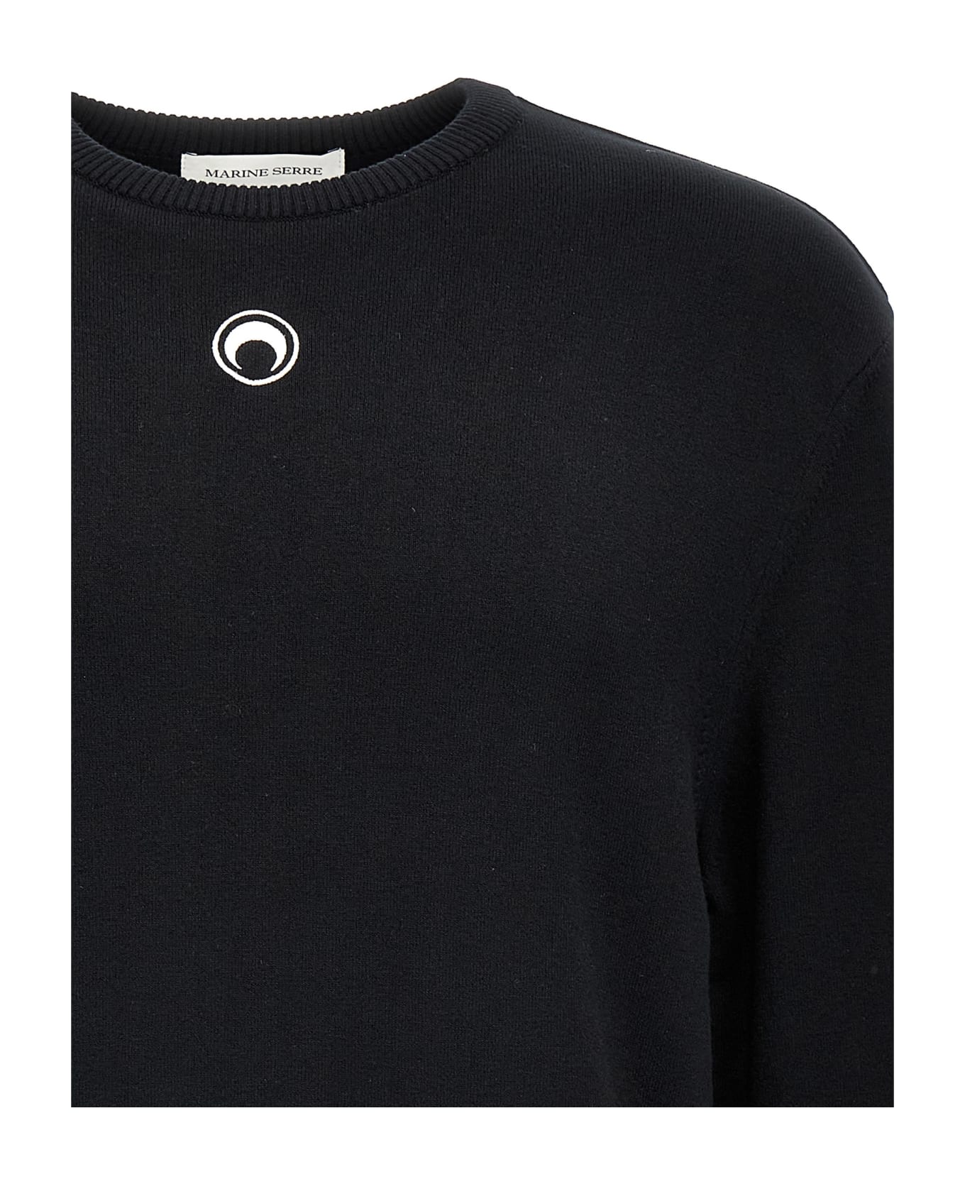 Marine Serre 
moon Logo
 Sweater - Black