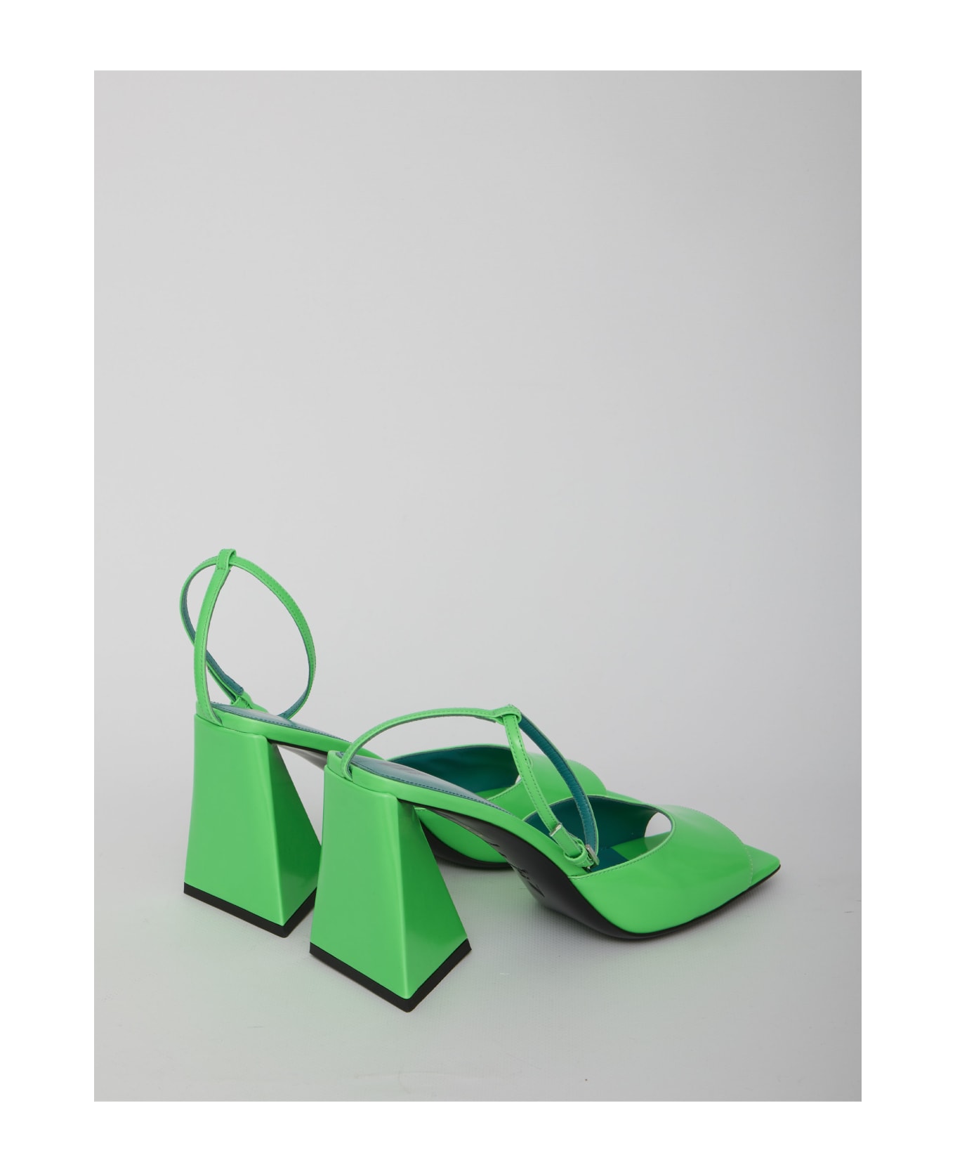 The Attico Green Piper Sandals - GREEN