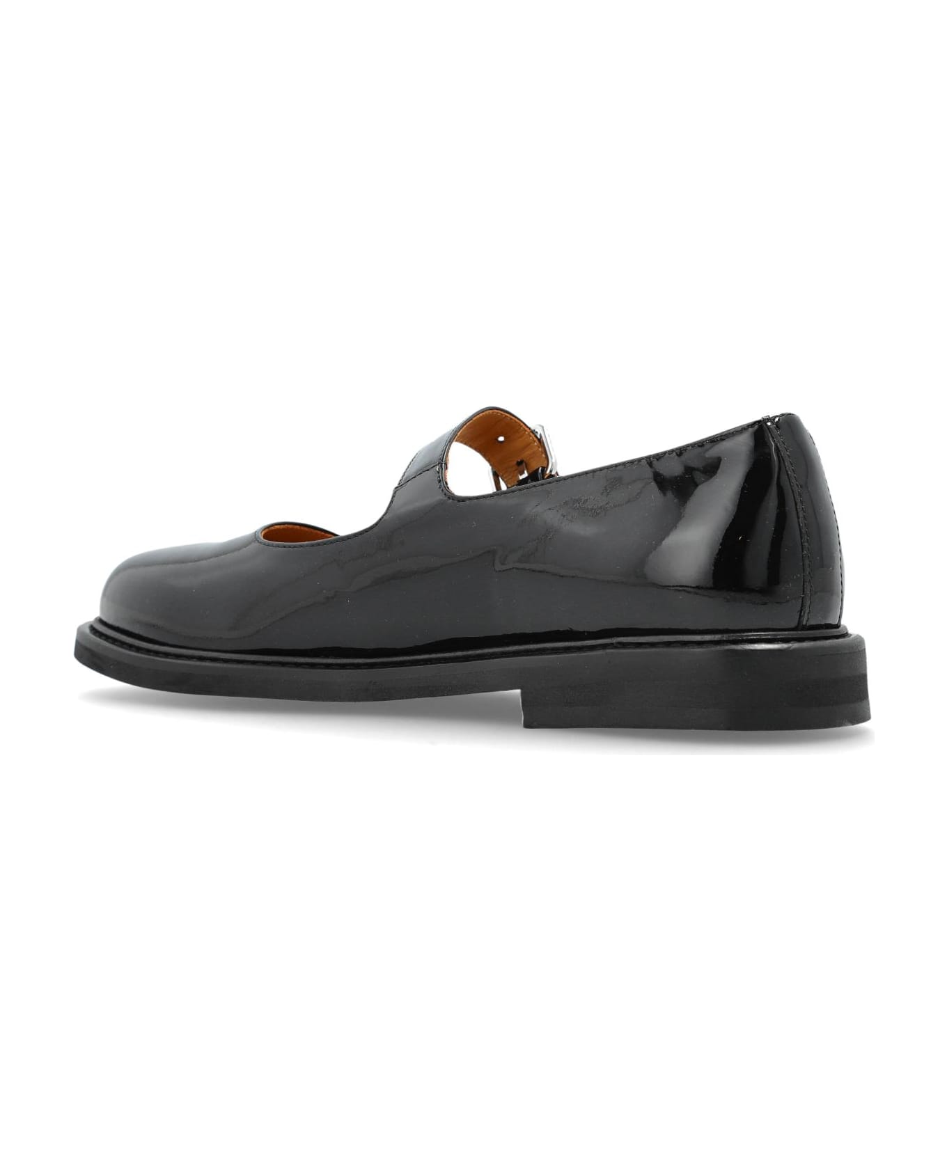 Kenzo Leather Ballet Flats - BLACK