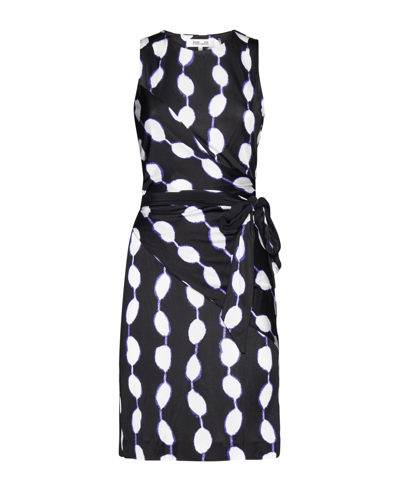 Diane Von Furstenberg Dress - Shibori dot lg black ワンピース＆ドレス