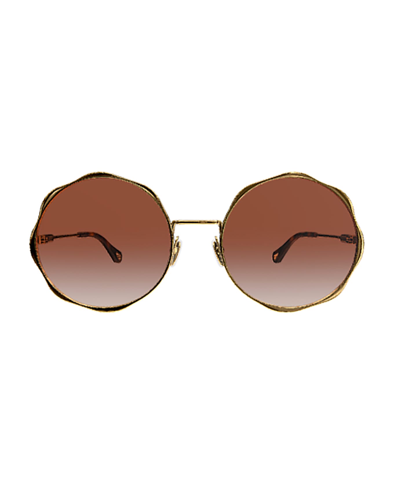 Chloé Eyewear CH0184S Sunglasses - Gold Gold Orange サングラス