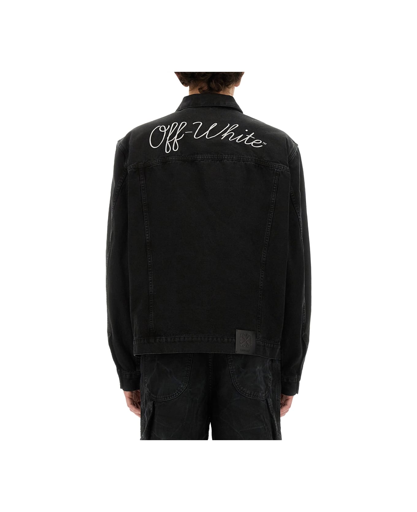 Off-White Denim Shirt Jacket - BLACK