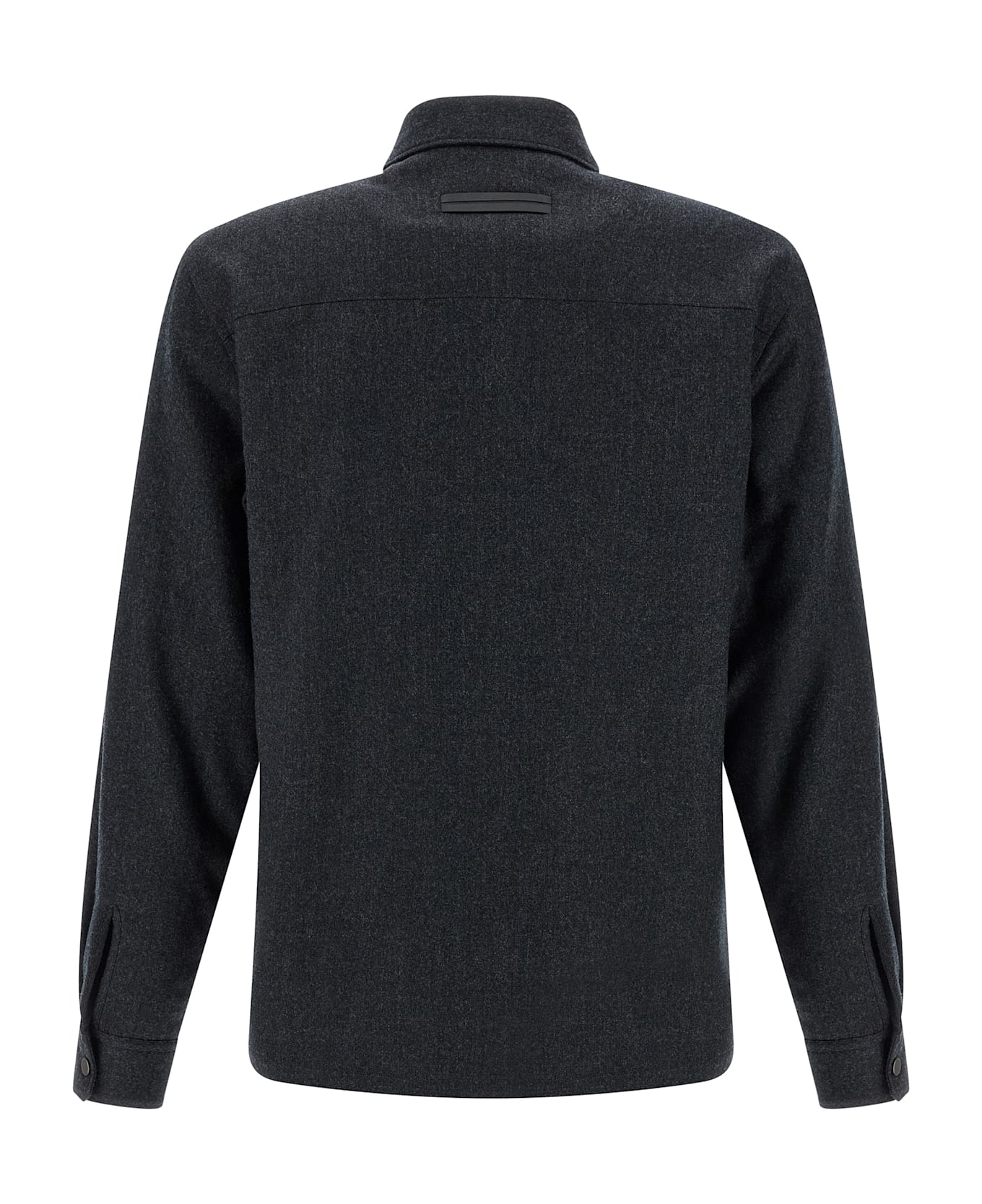Zegna Techmerino Overshirt - Gray