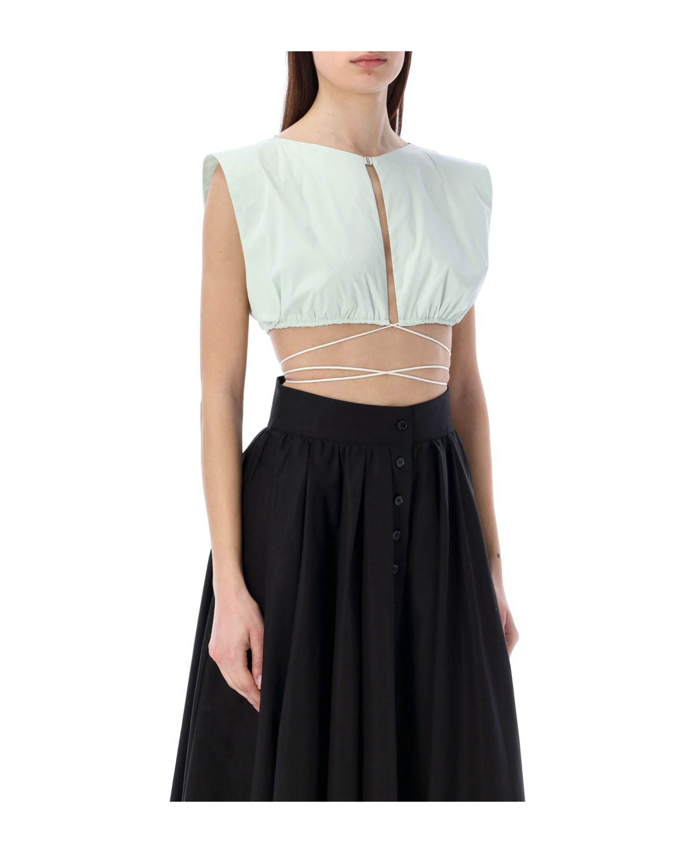 Philosophy di Lorenzo Serafini Cropped Top - LIGHT GREEN
