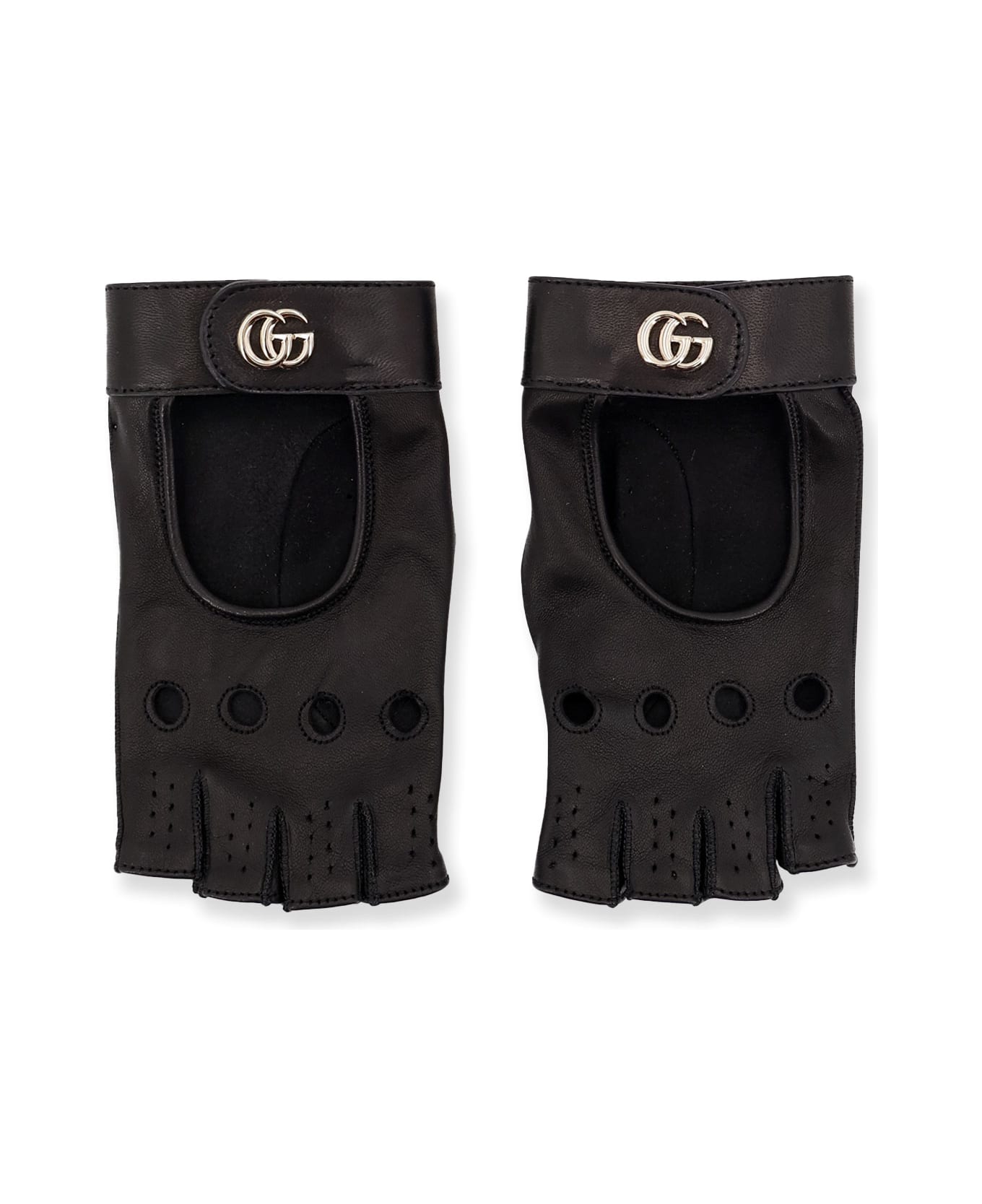Gucci Fingerless Leather Gloves