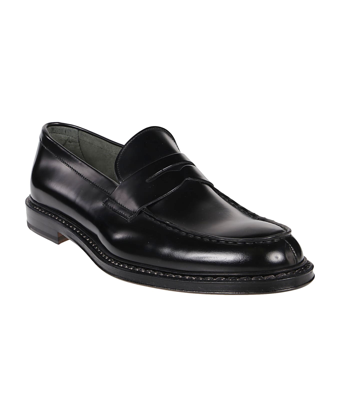 Doucal's Penny Loafers Doucal's - BLACK ローファー＆デッキシューズ