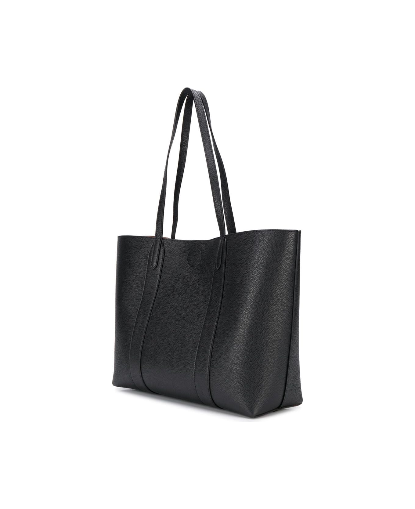 Mulberry Small Tote Black Leather Shopper Bag Mulberry Woman - Black