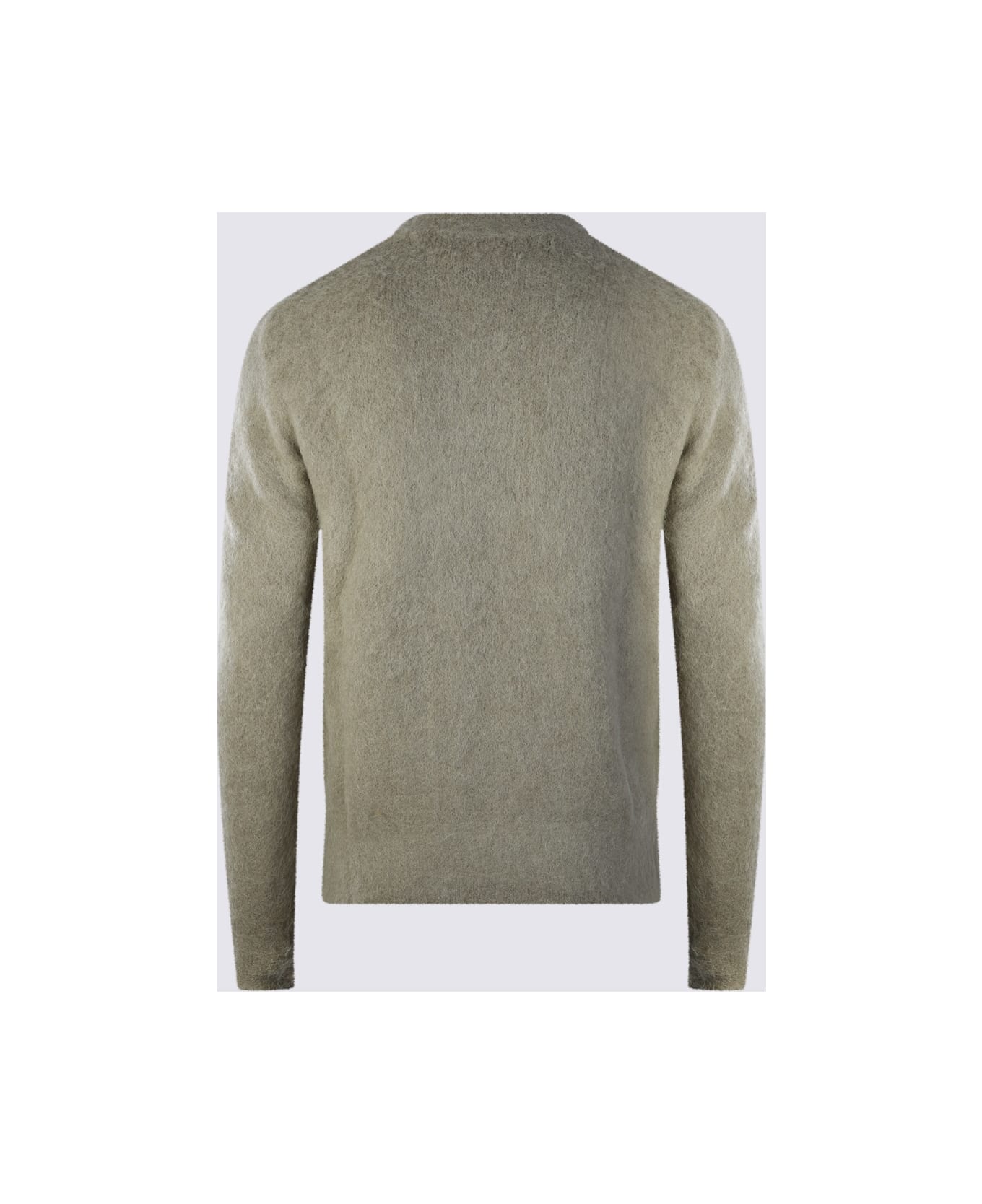 Ami Alexandre Mattiussi Taupe Mohari And Wool Blend Sweater - Beige