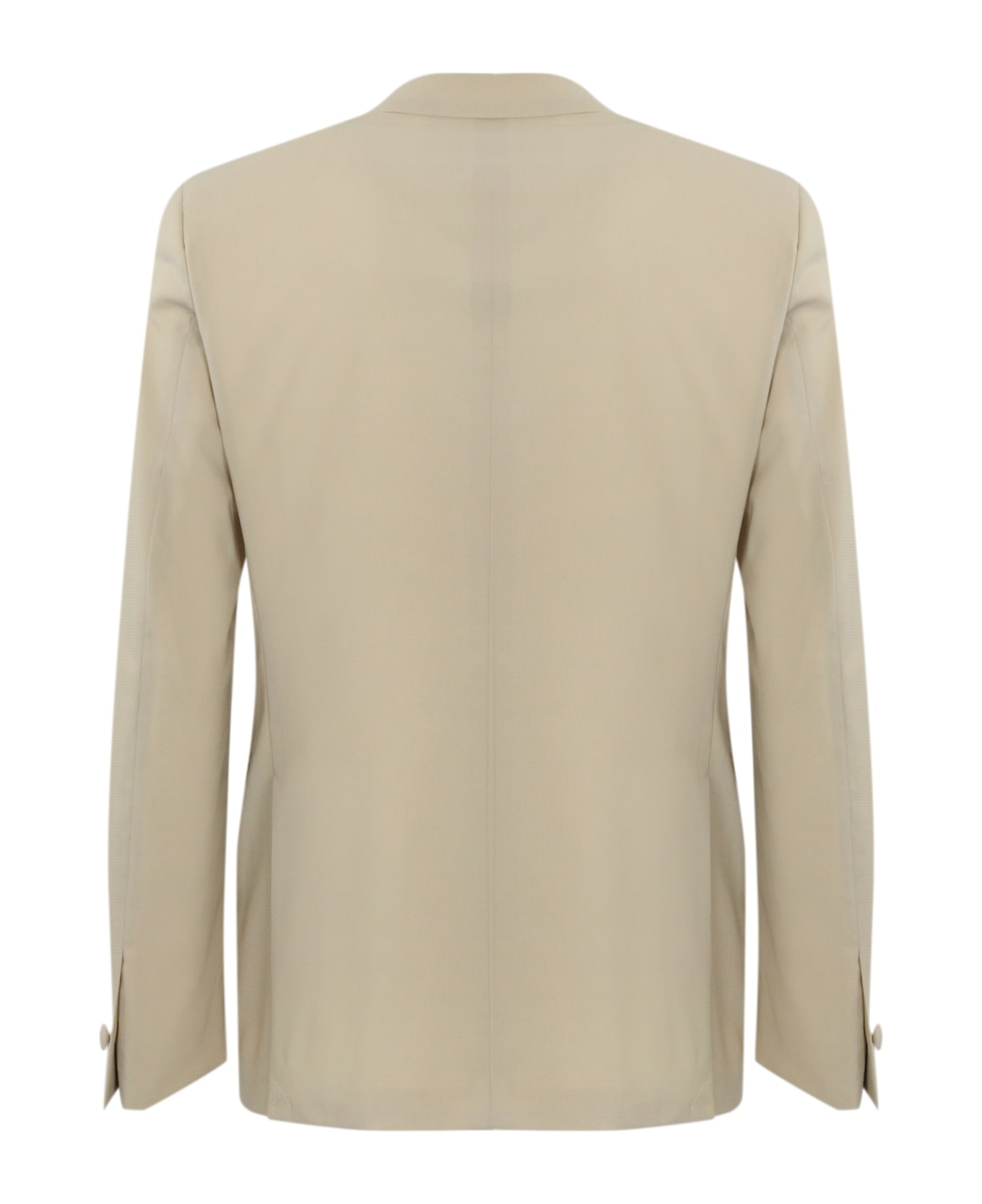 Corneliani Double-breasted Wool Jacket - Beige