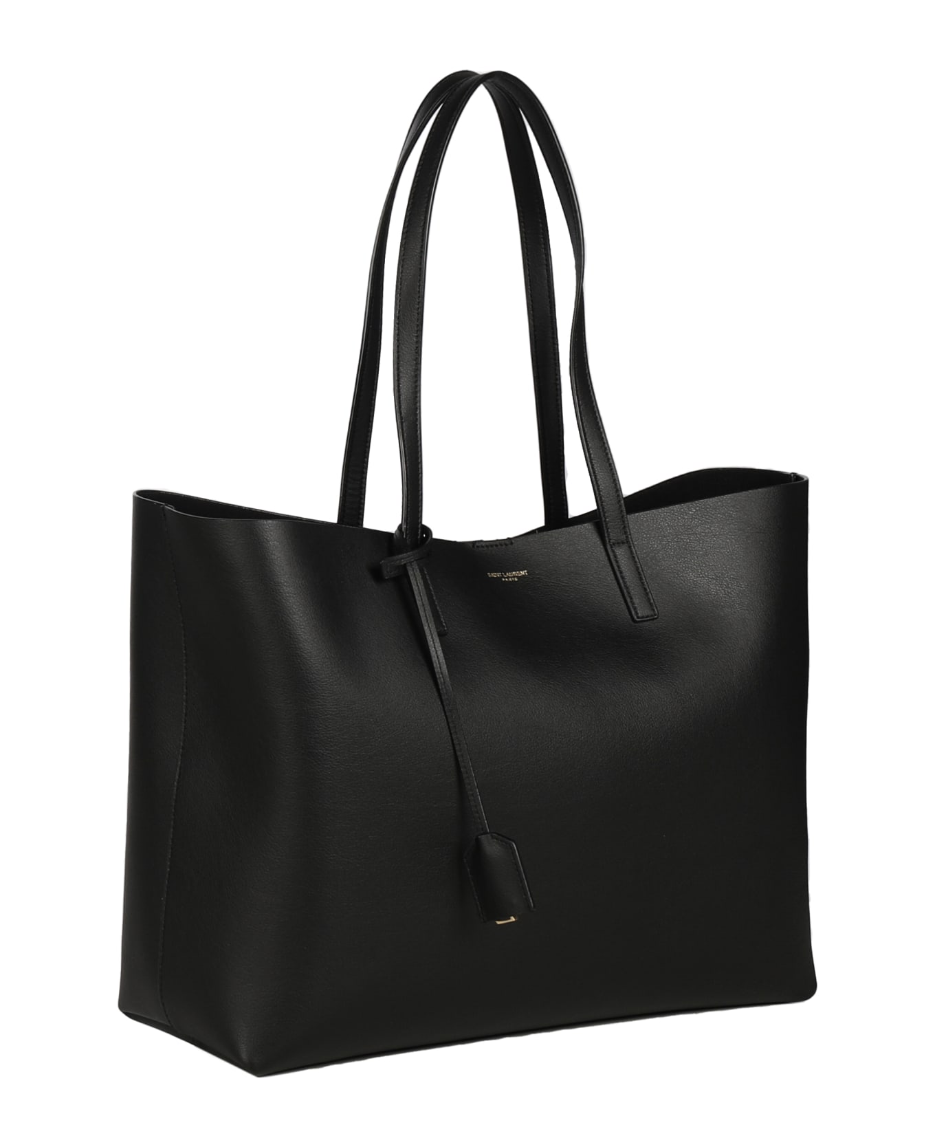 Saint Laurent Leather Shopping Bag - Black