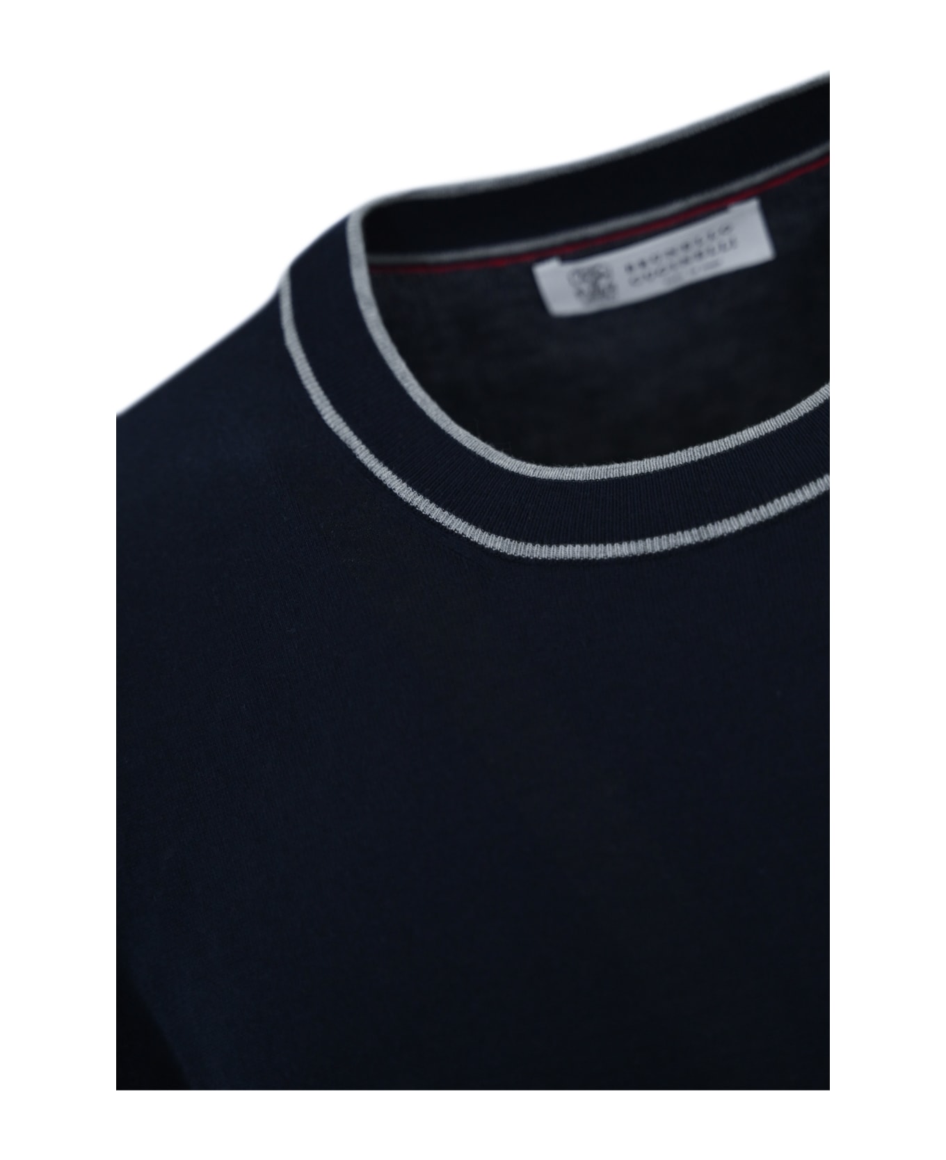 Brunello Cucinelli Cotton Sweater - Navy
