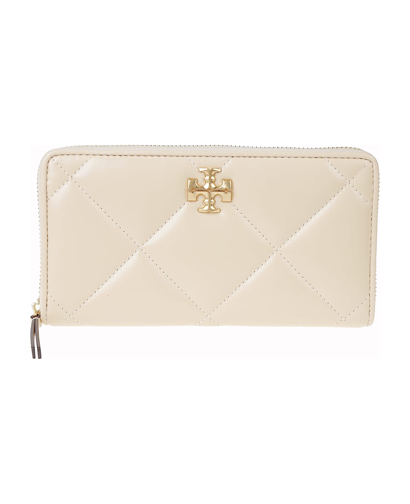 Tory Burch Kira Diamond Continental Wallet - Vanilla Soft Serve