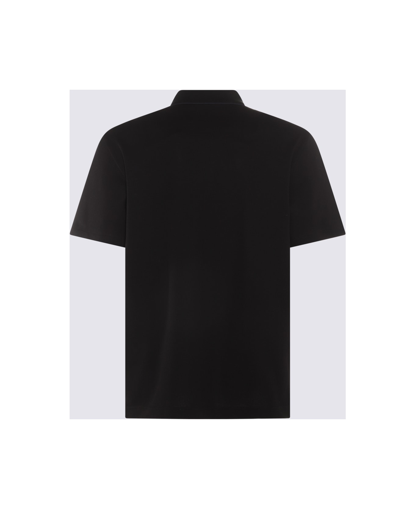 Brioni Black Cotton Polo Shirt - Black