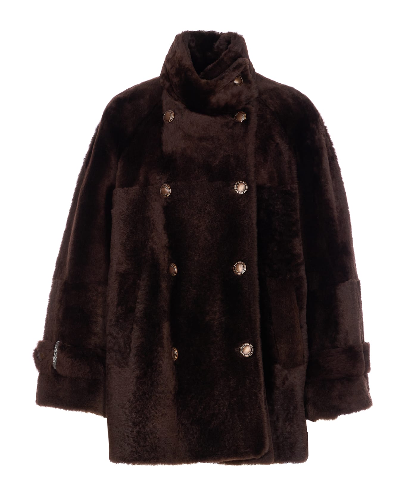 Brunello Cucinelli Shearling Jacket - Brown