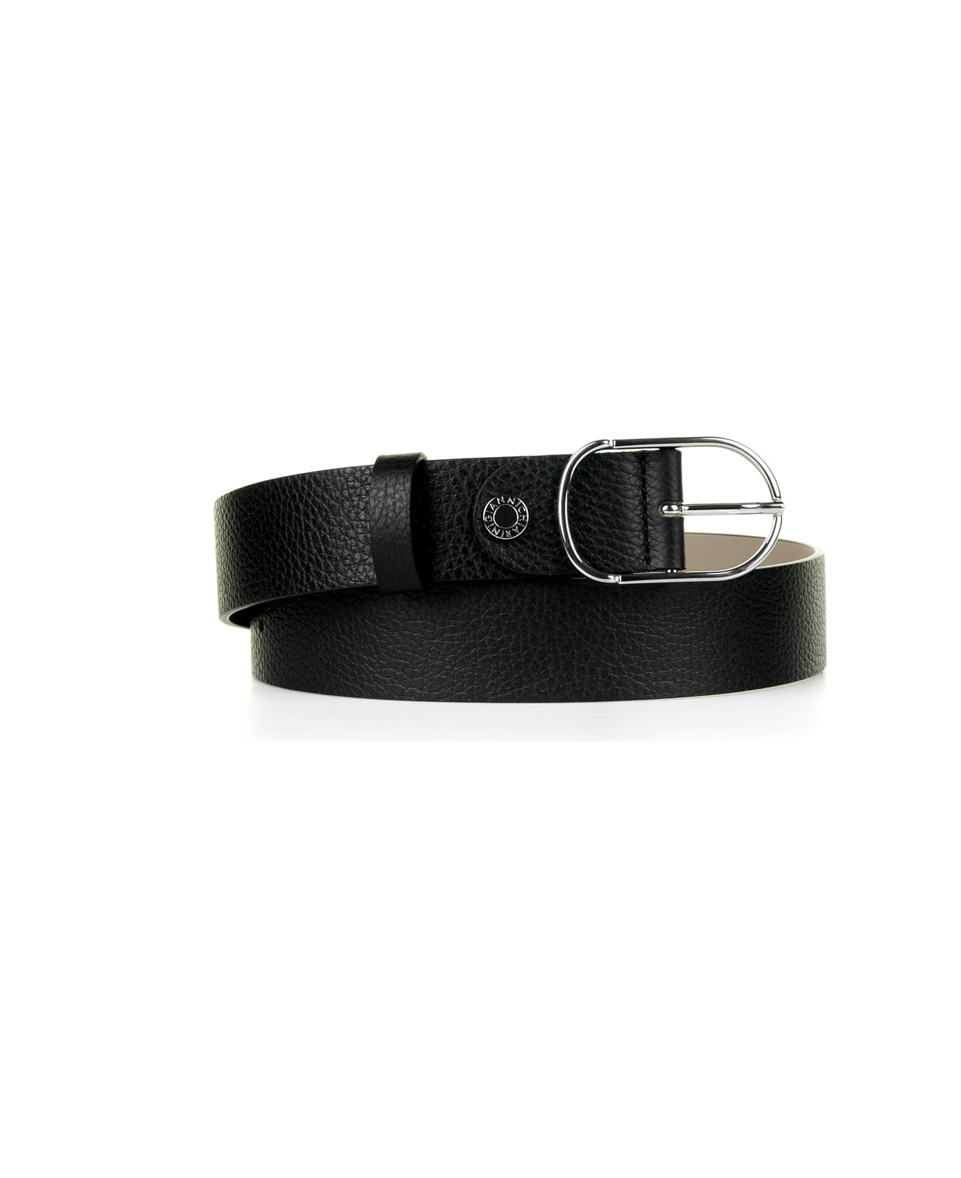 Gianni Chiarini Black Leather Belt - NERO ベルト