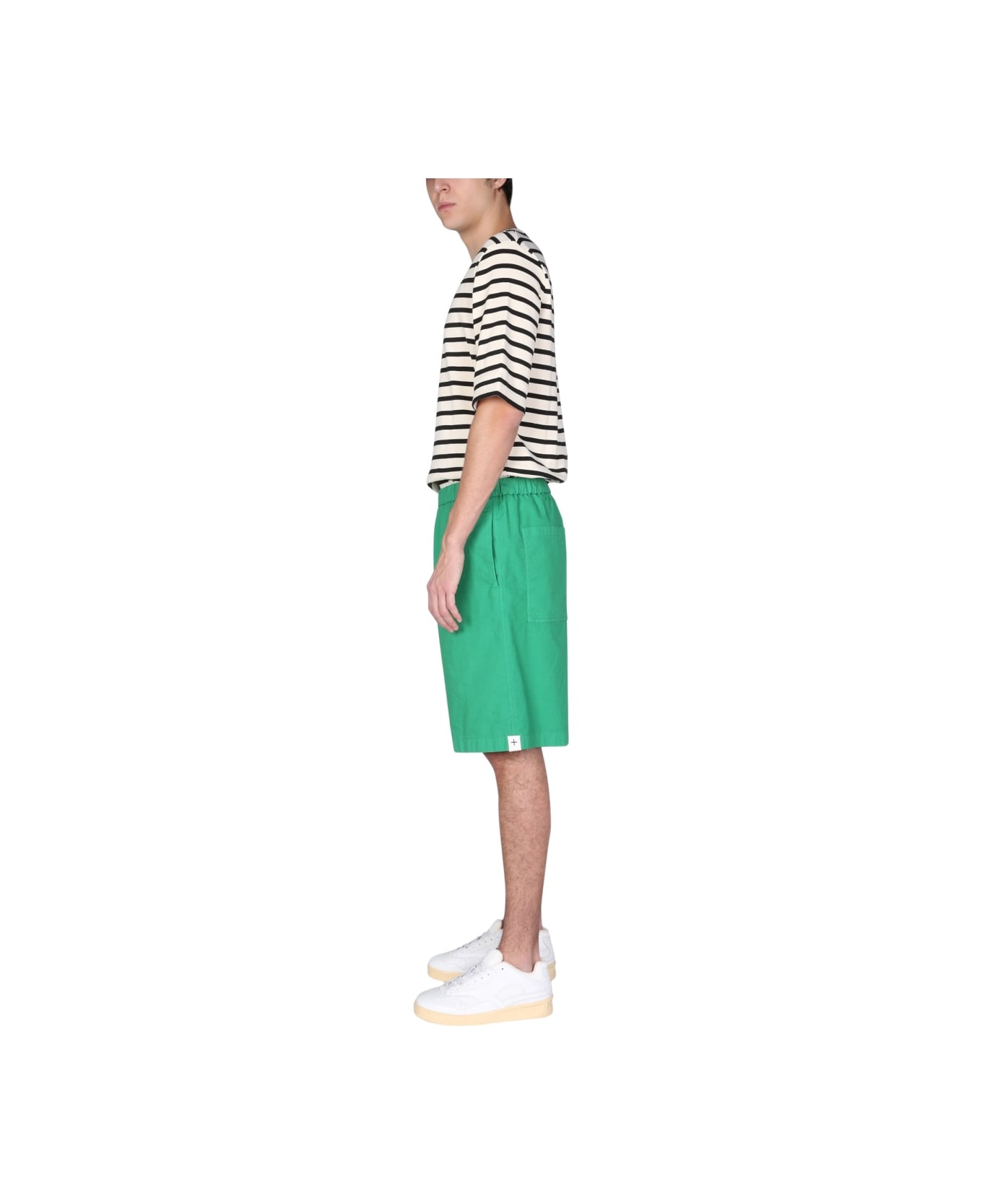 Jil Sander Relaxed Fit Bermuda - GREEN