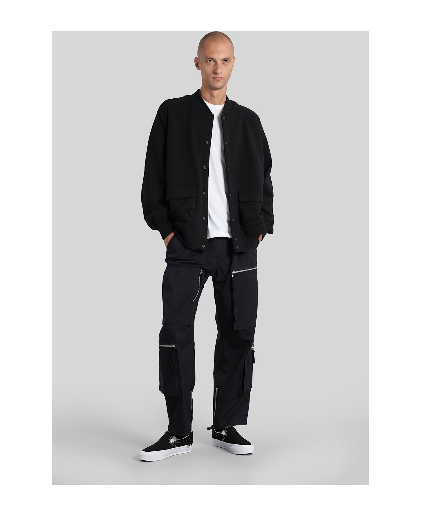 Comme des Garçons Homme Casual Jacket In Black Cotton - black