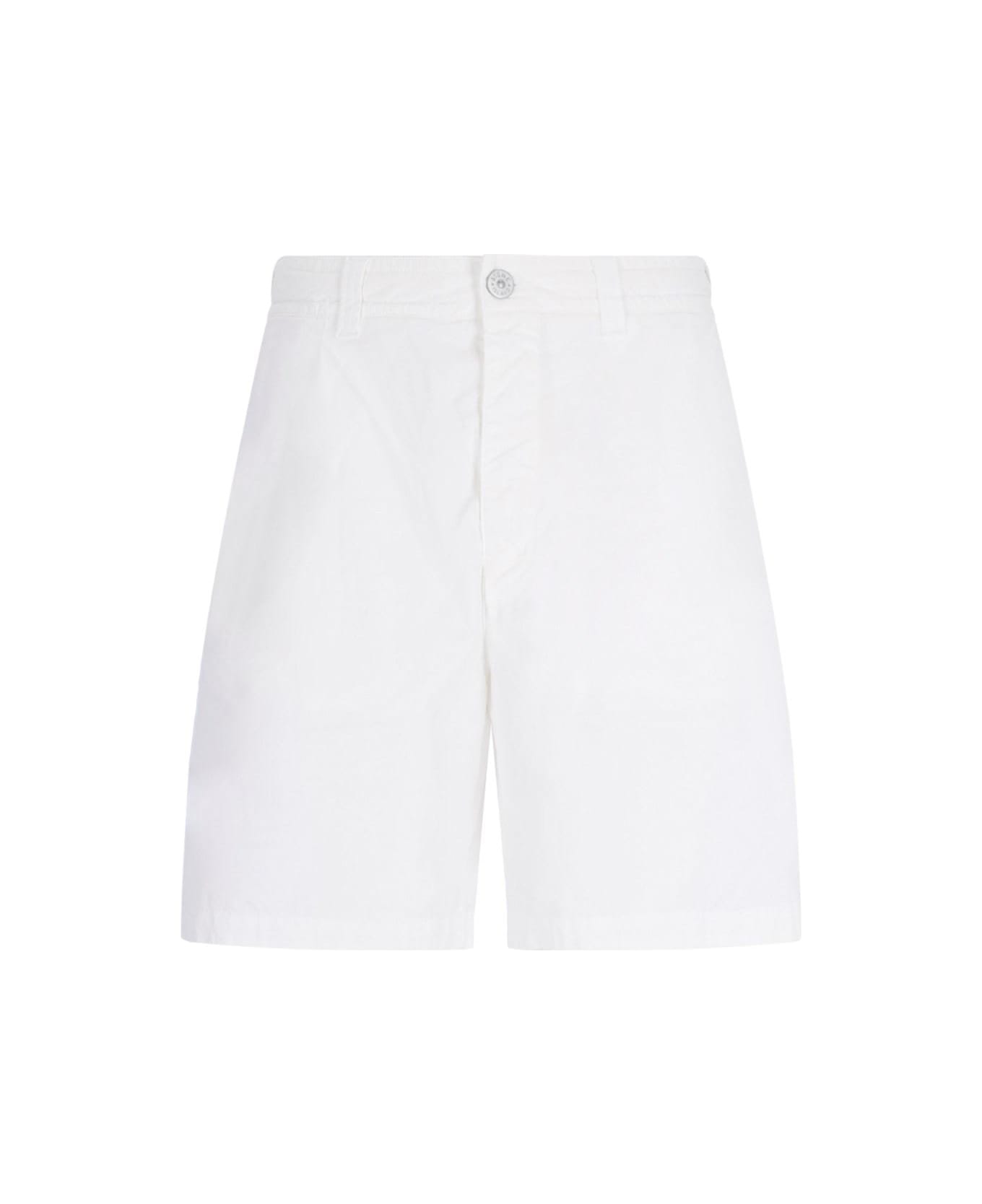 Stone Island 'marina' Shorts - Bianco ショートパンツ